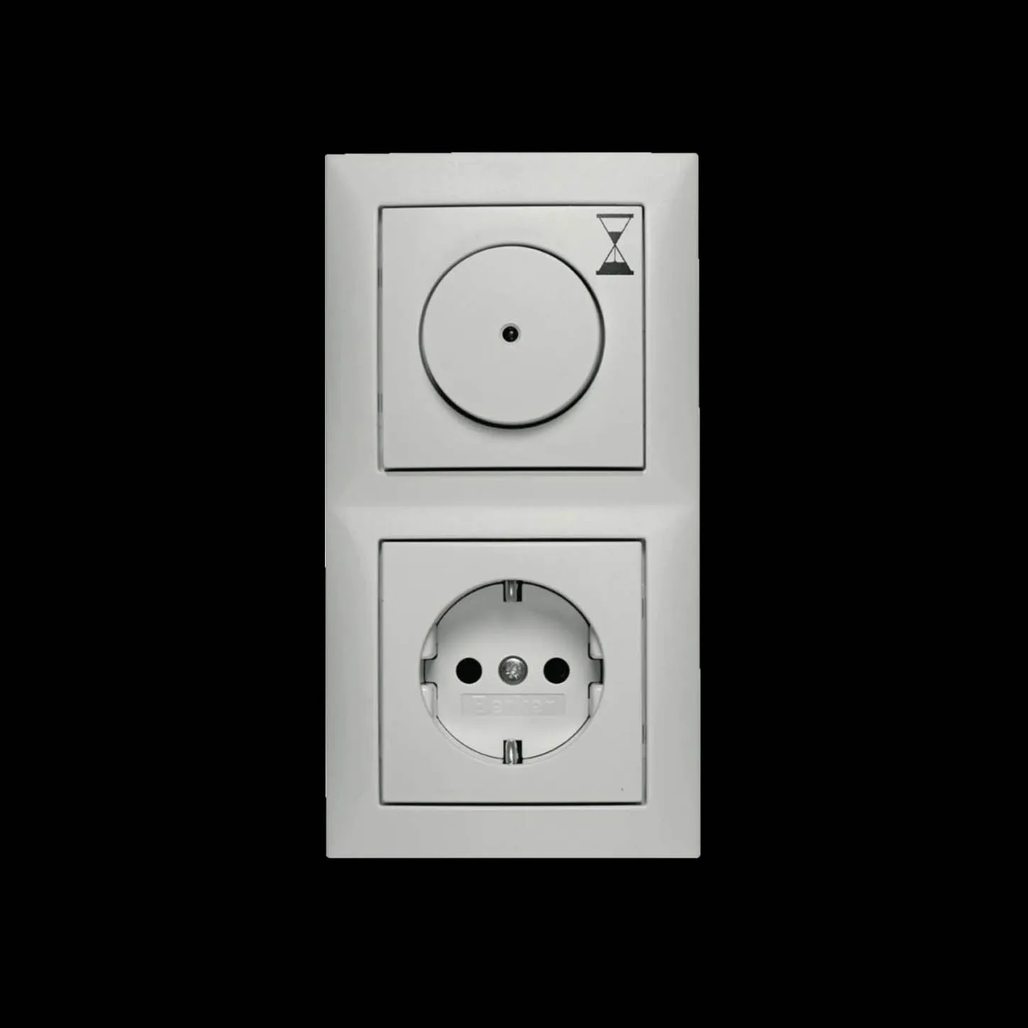 Timerkit Hager Komplett Infälld med 1-vägsuttag 1-60 min 1500 W 6 A S.1