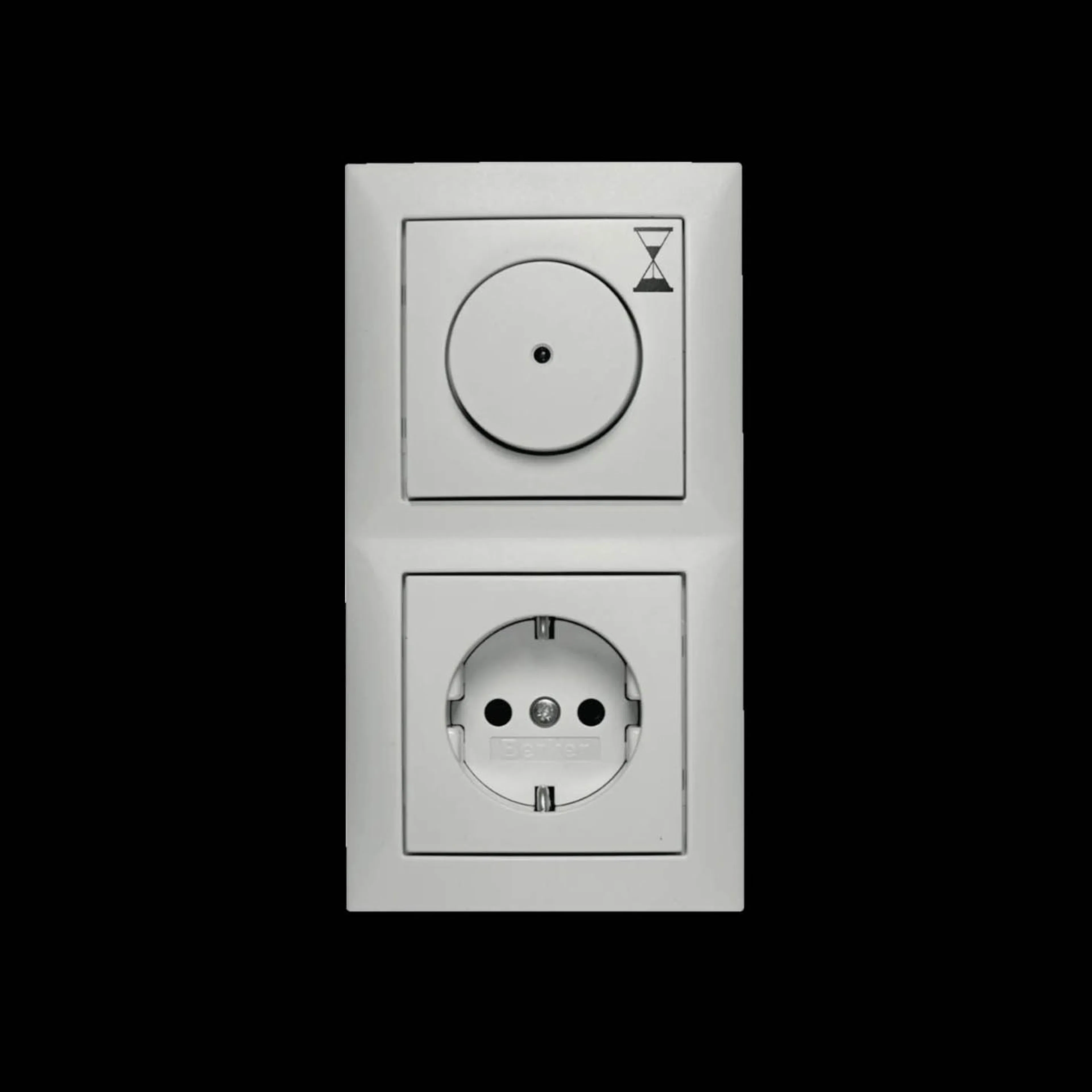 Timerkit Hager Komplett Infälld med 1-vägsuttag 1-60 min 1500 W 6 A S.1