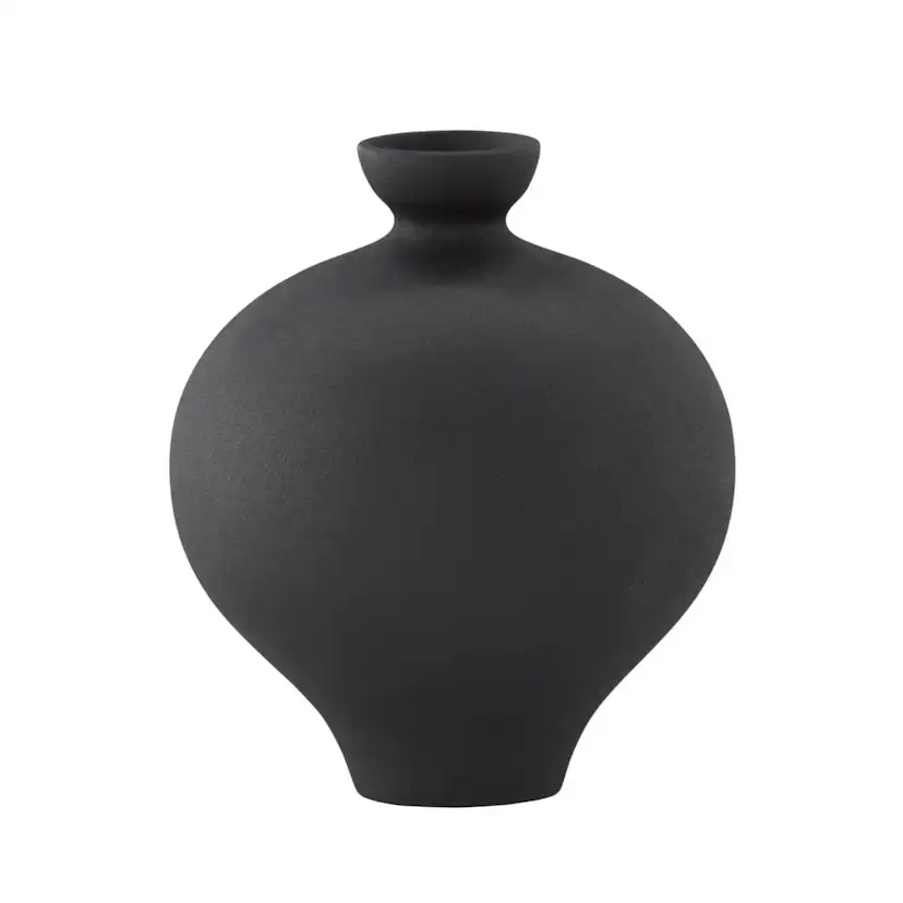 Rellis Vase - Black - D6*H24*B20cm Svart
