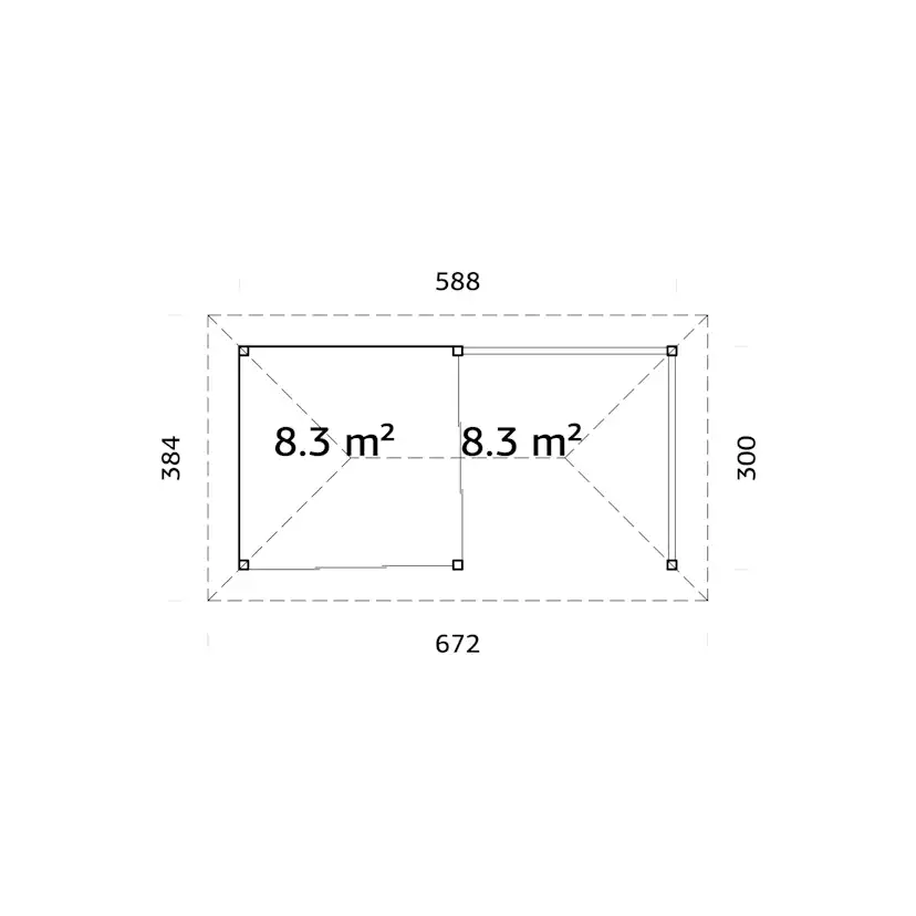 Uterum Palmako Bianca 16,6 m2 Set 503 Slide Plus