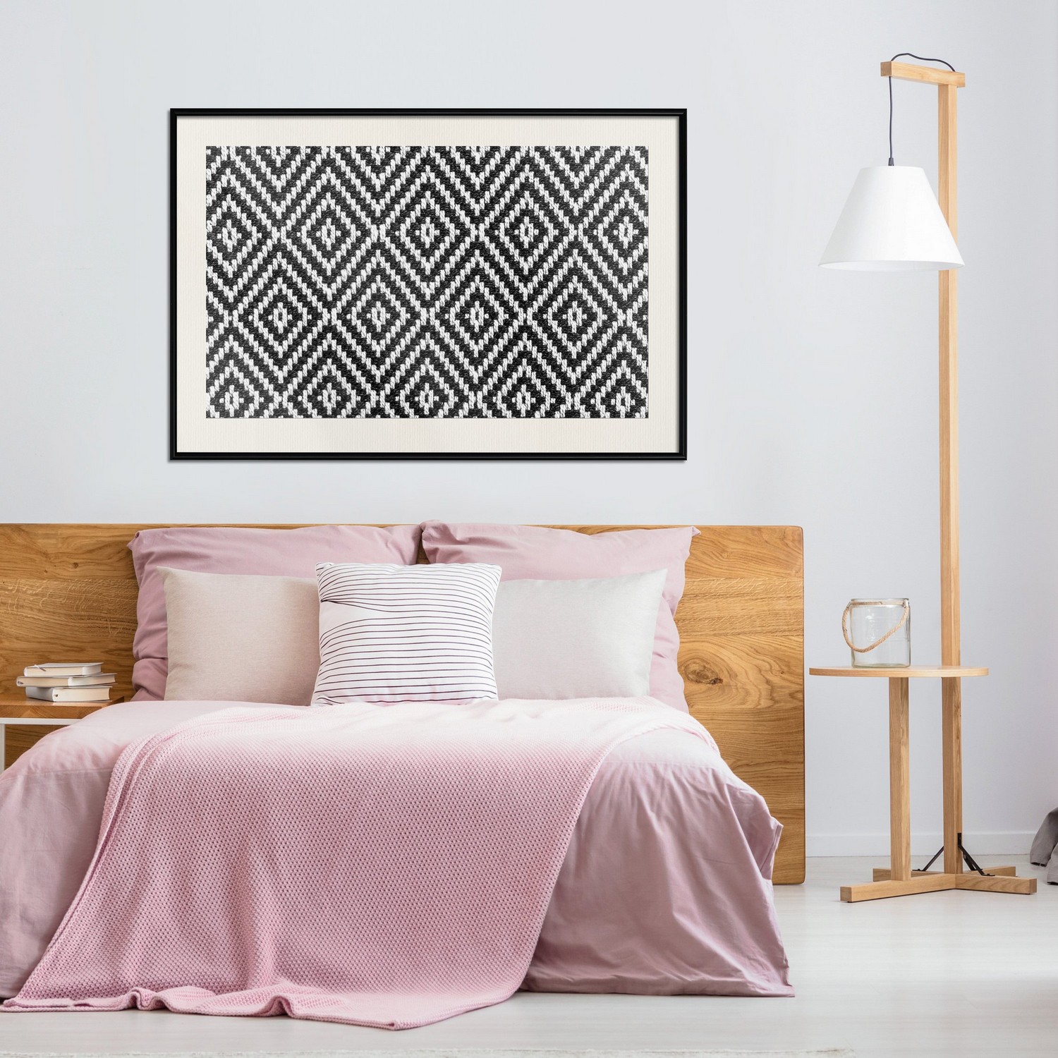 Affisch - Kitchen Towel [Poster] 45x30 Svart ram med passepartout, 45x30 cm