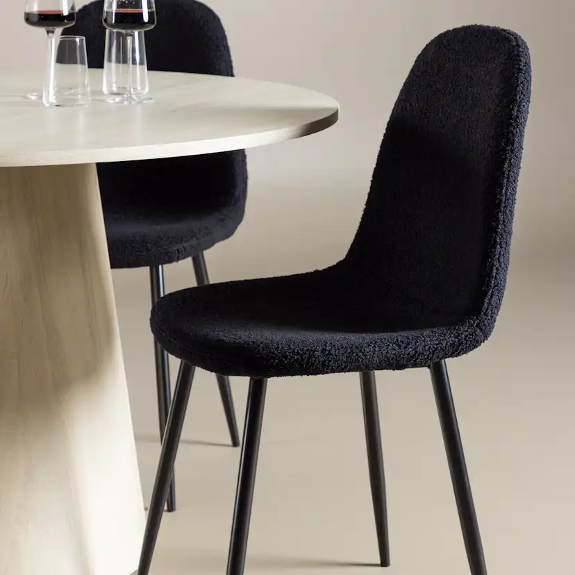 Matgrupp Venture Home Lanzo Ø120 med 4 st Polar Stolar Teddy