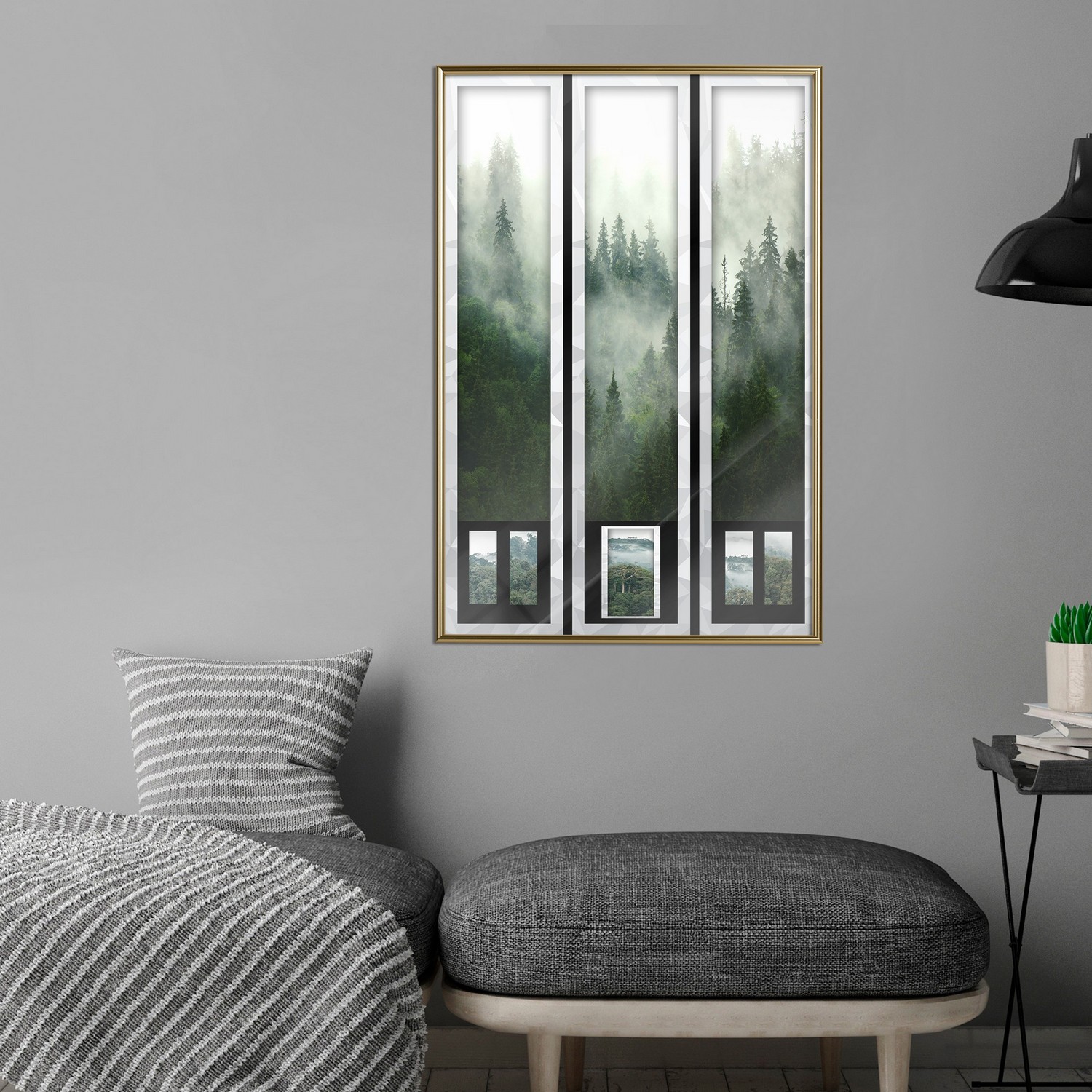 Affisch - Memories Cards [Poster] 40x60 Guld ram, 40x60 cm