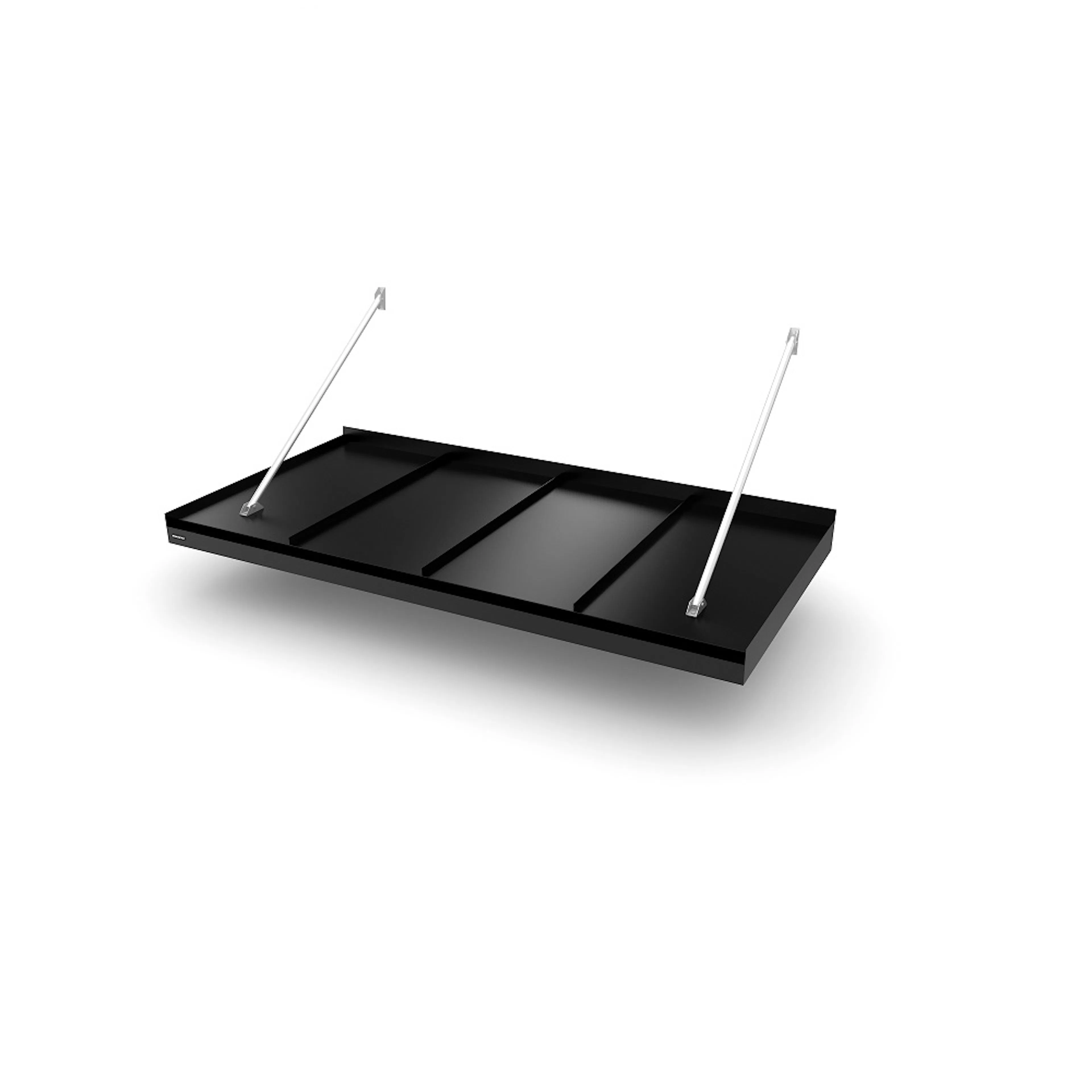 Modern Flat Seamed B=2000 D=1155 Black (RAL:9011) 2000 mm Svart, Djup: 1155 mm