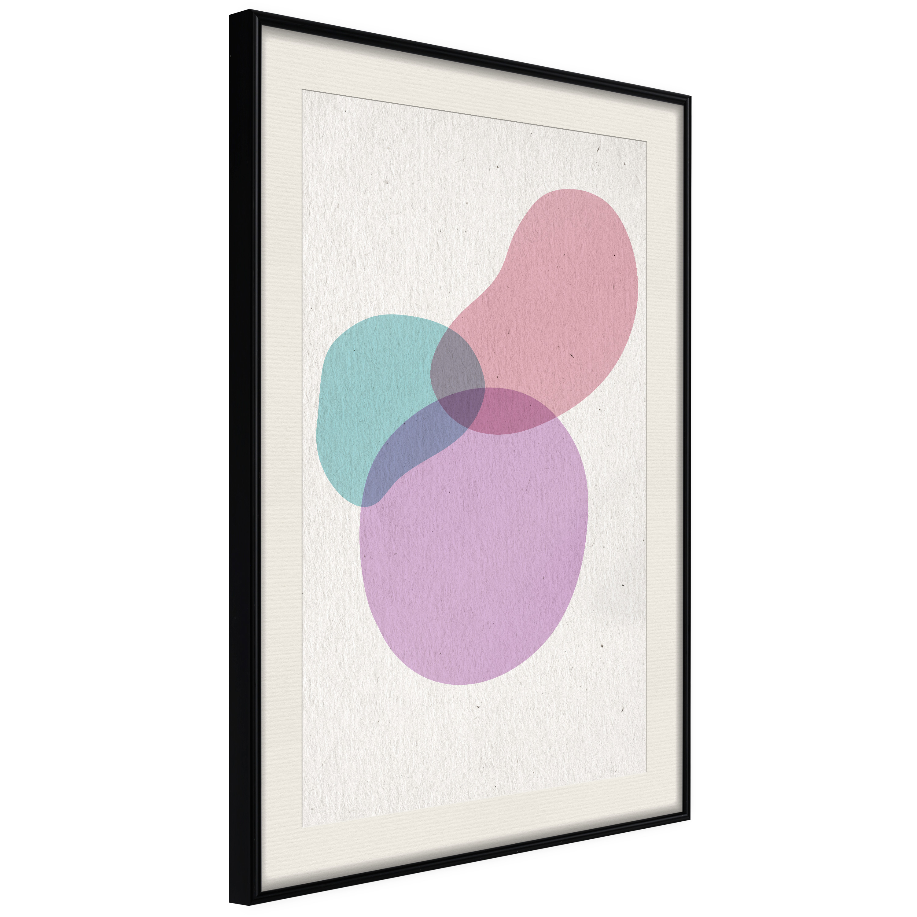 Affisch - Mixture Of Colours [Poster] 30x45 Svart ram med passepartout, 30x45 cm