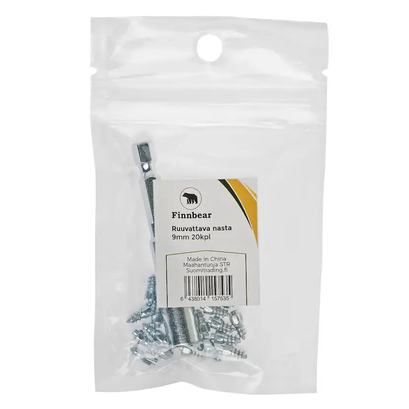 Skruvdubb Finnbear 9 mm 20-Pack