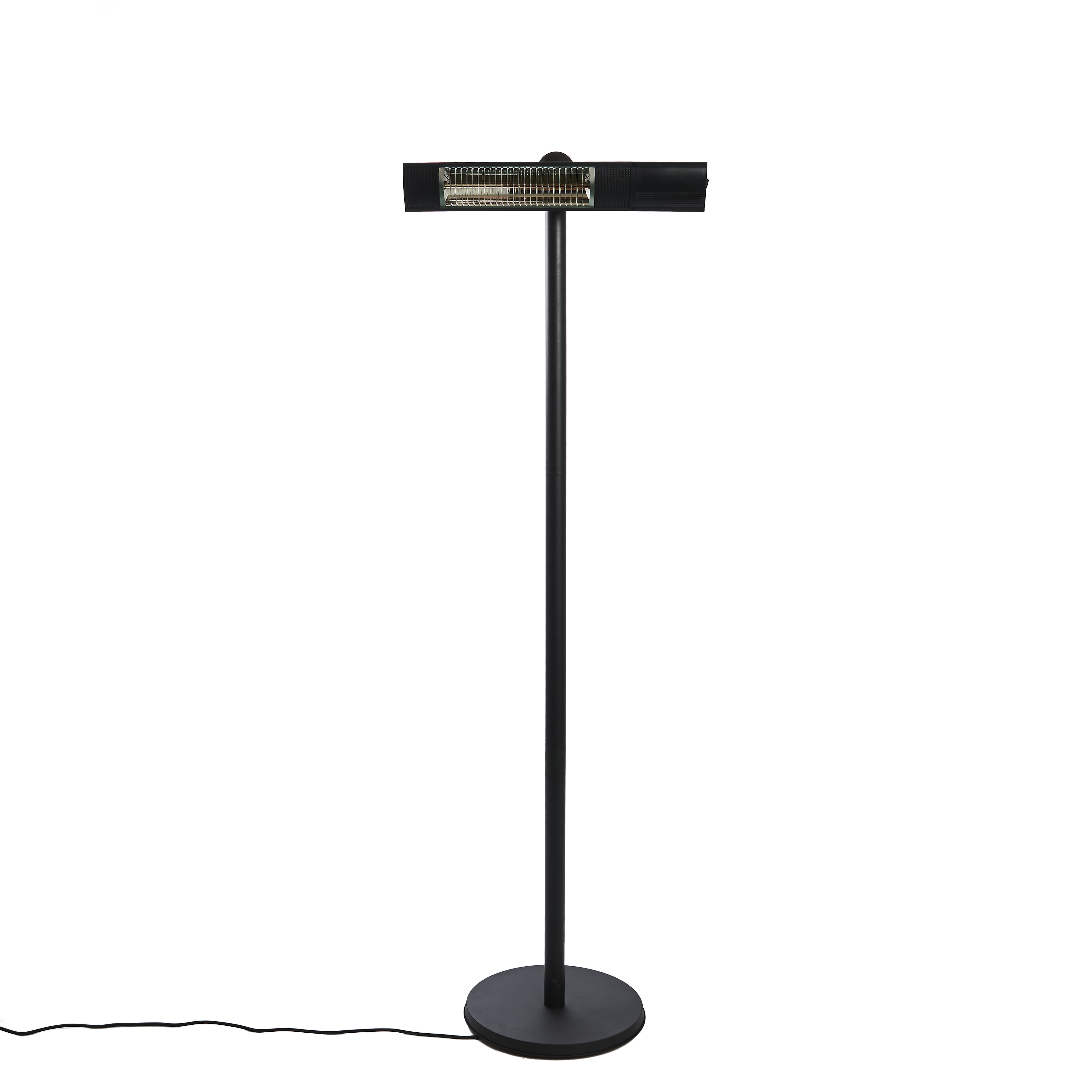 HORTUS Terrassvärmare golvmodell 500/1000/1500 W, GT, med fj Svart