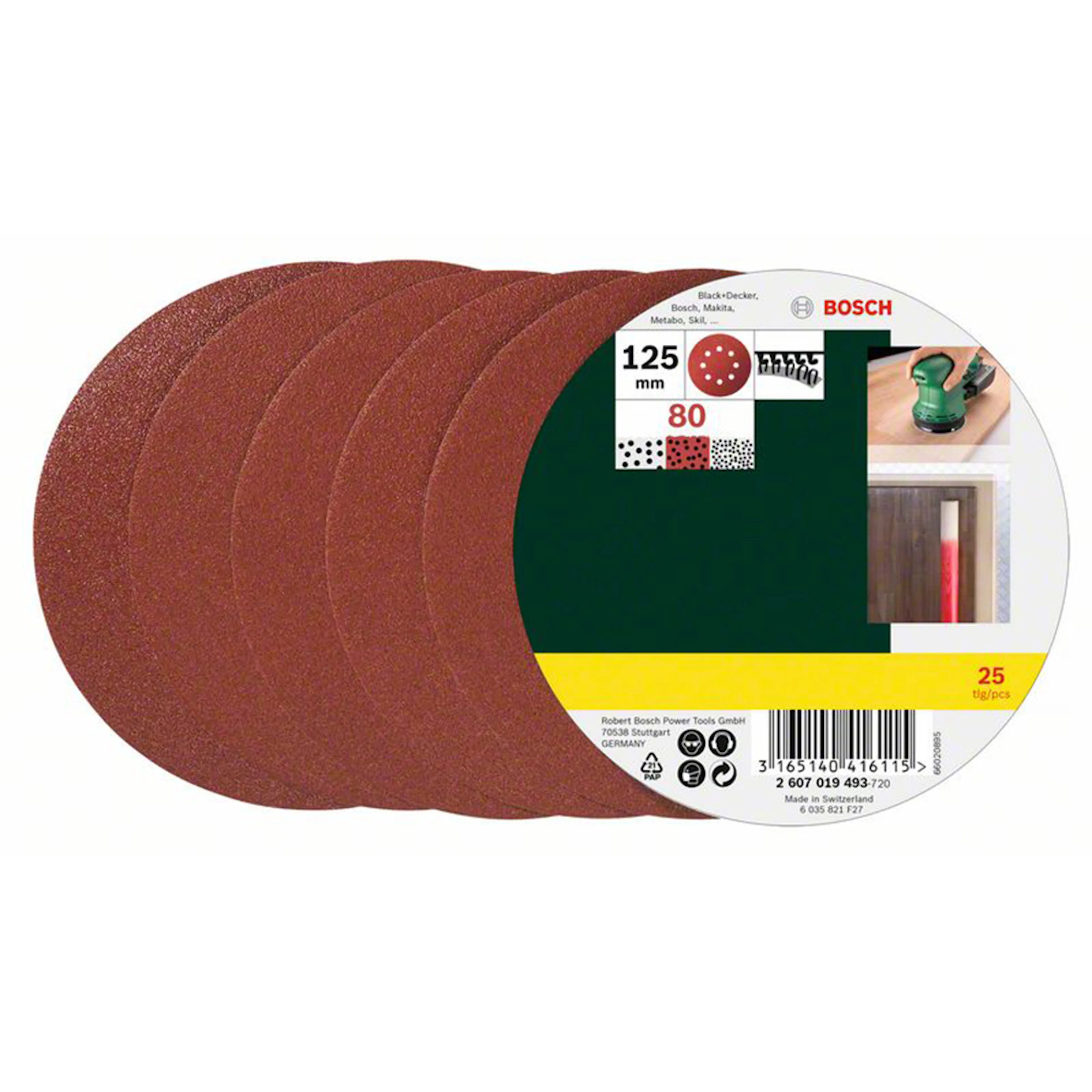 Slipark Bosch Power Tools 25-delars K80