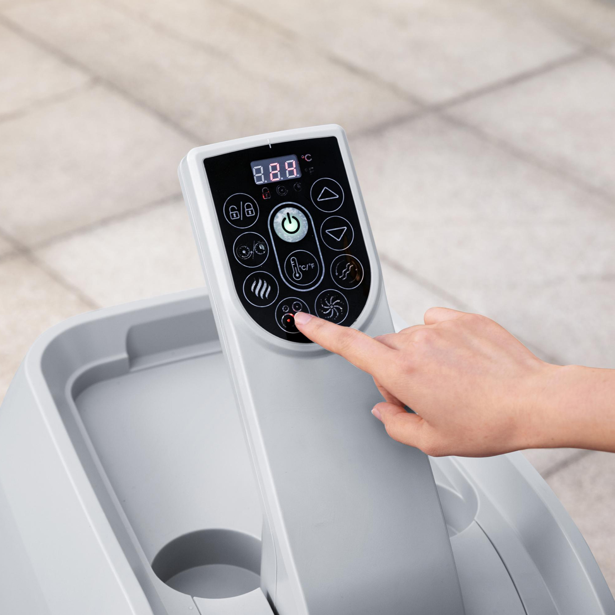 Uppblåsbart Spabad Bestway Lay-Z Santorini Hydrojet Pro