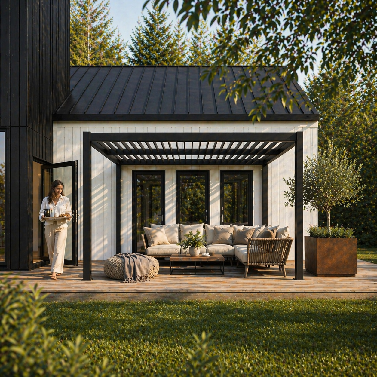 Pergola Jabo Tylösand 3x4 m Lamelltak