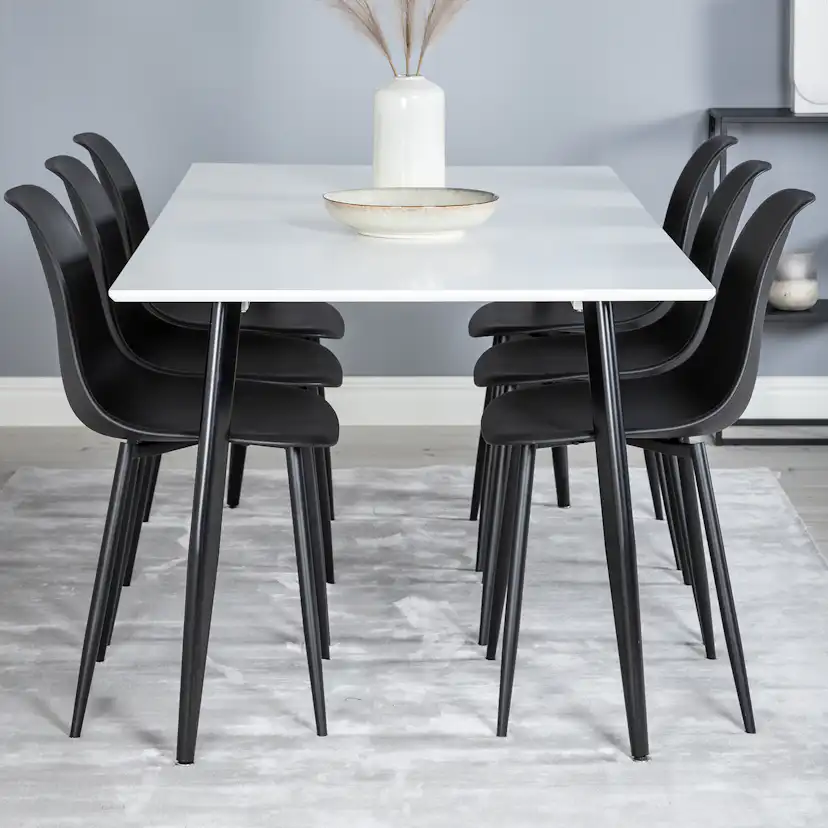 Matgrupp Venture Home Pobbie med 6 Pop Stolar