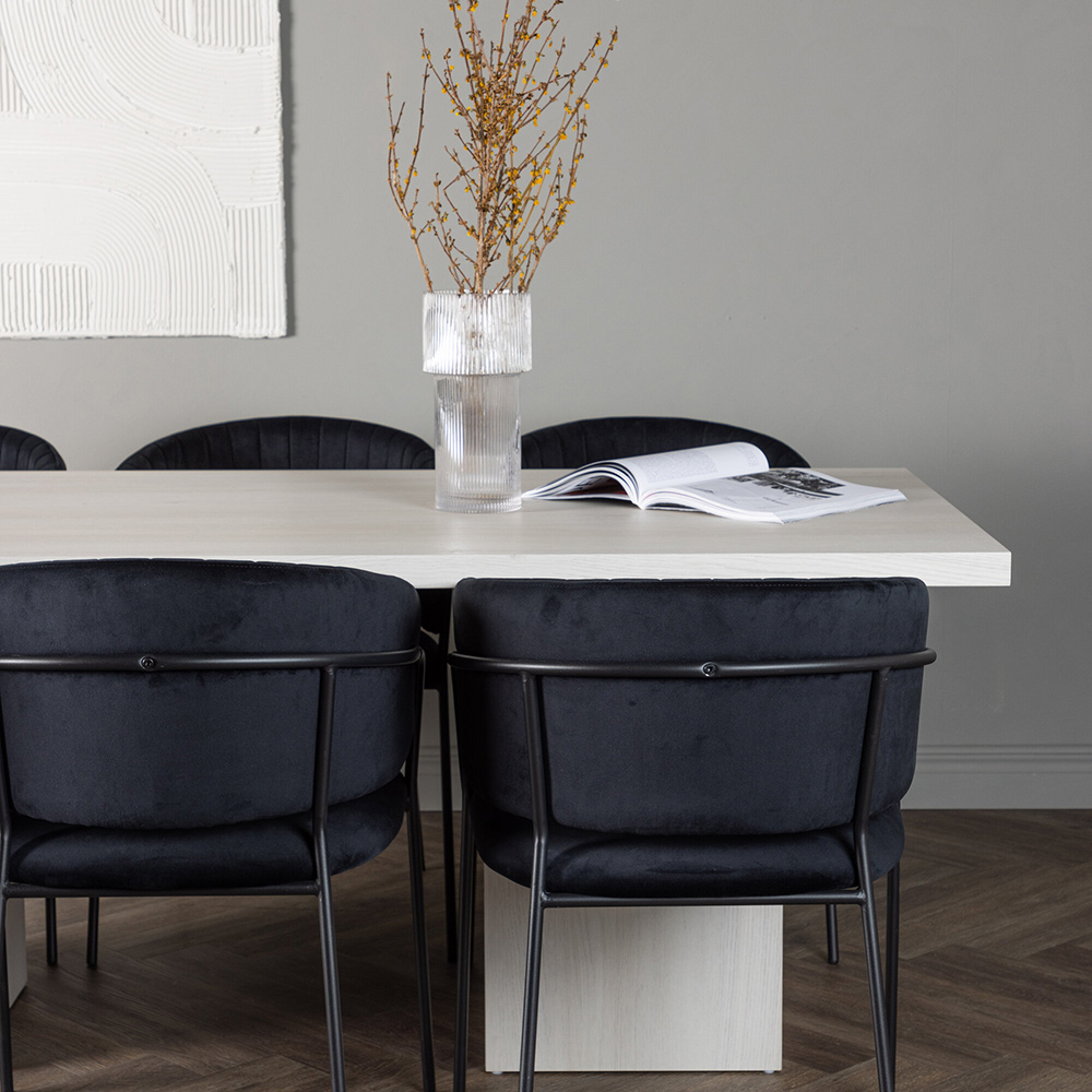 Matgrupp Venture Home Olga med 6 Selma Stolar