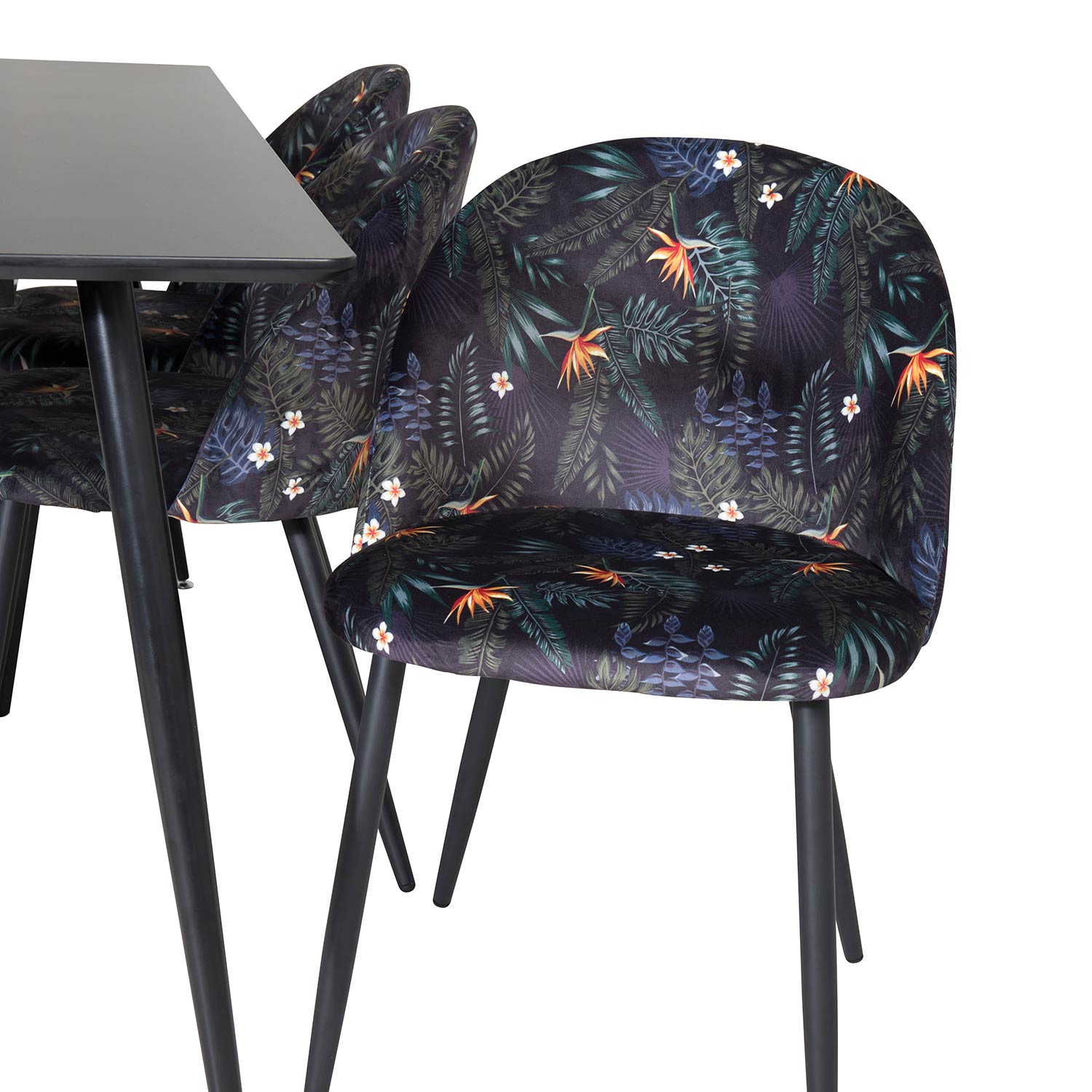 Matgrupp Venture Home Silvia med 6 Valentina Stolar Polyestertyg