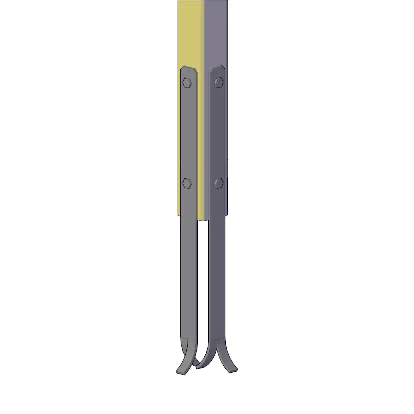 Stolpfot PLUS Universal Svart 2-pack