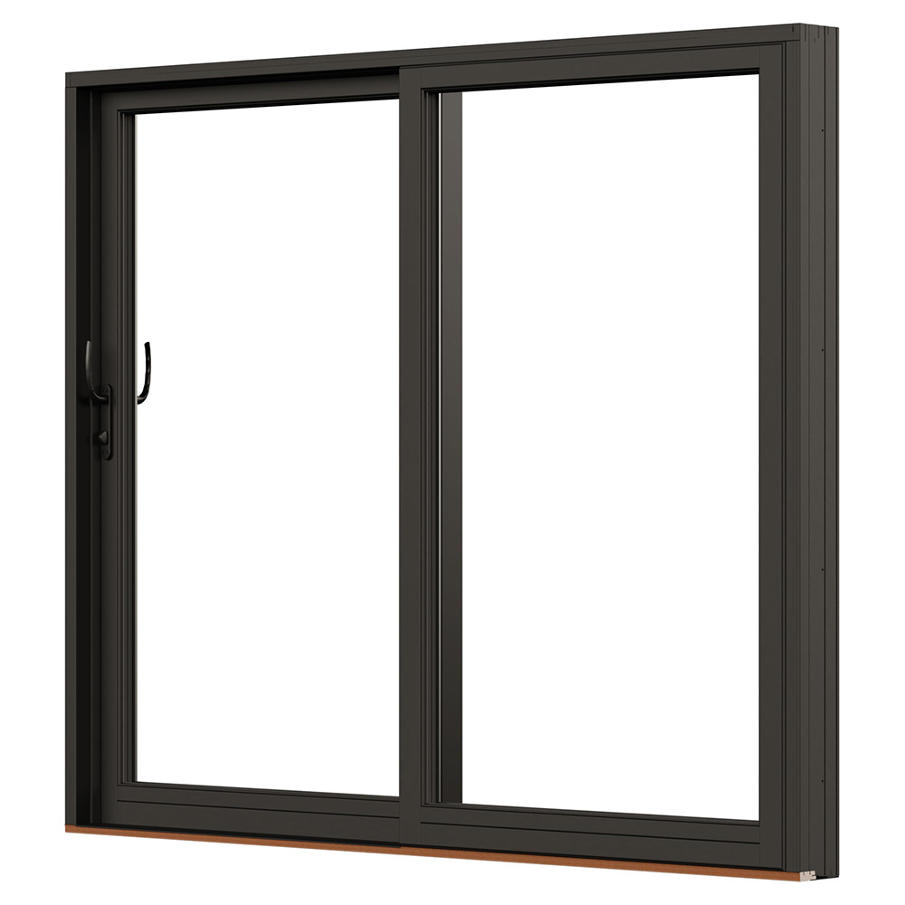 Skjutdörr NorDan NTech Aluminium 2-Delad BlackLine Svart