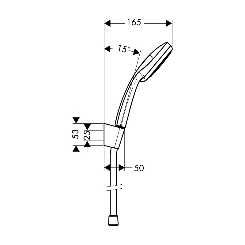 Handdusch Hansgrohe Croma 100 Vario Porter Set 1,6 m