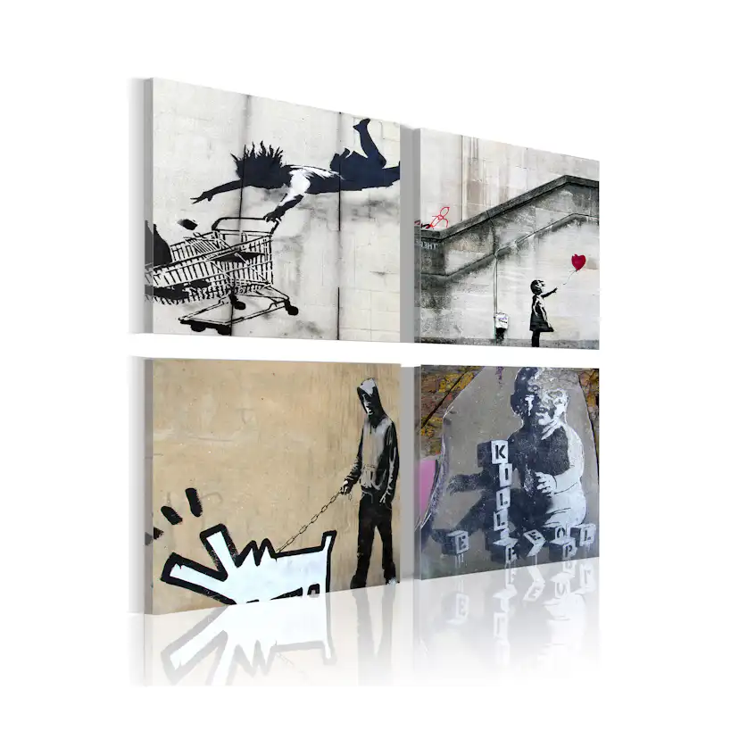Tavla Arkiio Banksy Fyra Orginal Idéer