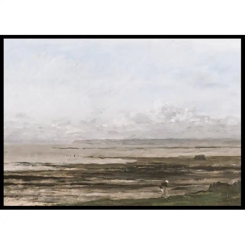 Poster Gallerix Beach At Ebb Tide By Charles-François Daubigny