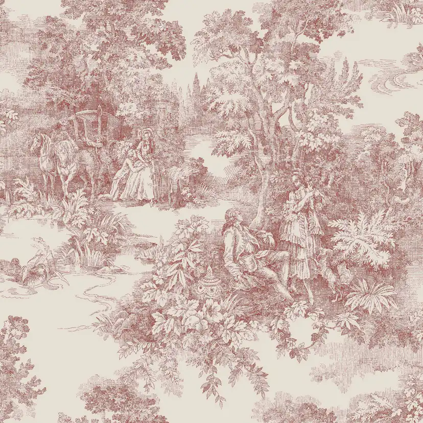 Tapet Boråstapeter Toile de Jouy 7768
