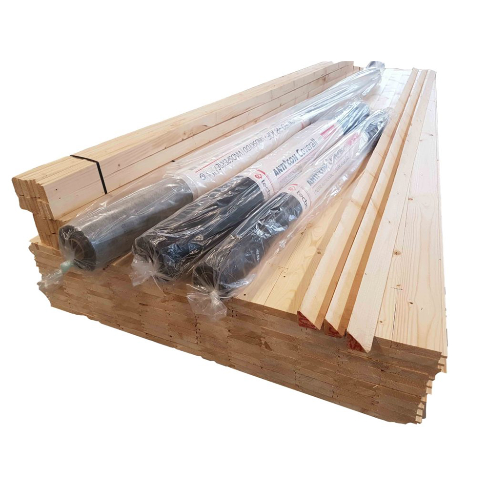 Tät Byggstommar Paket Utvändigt 25 m2