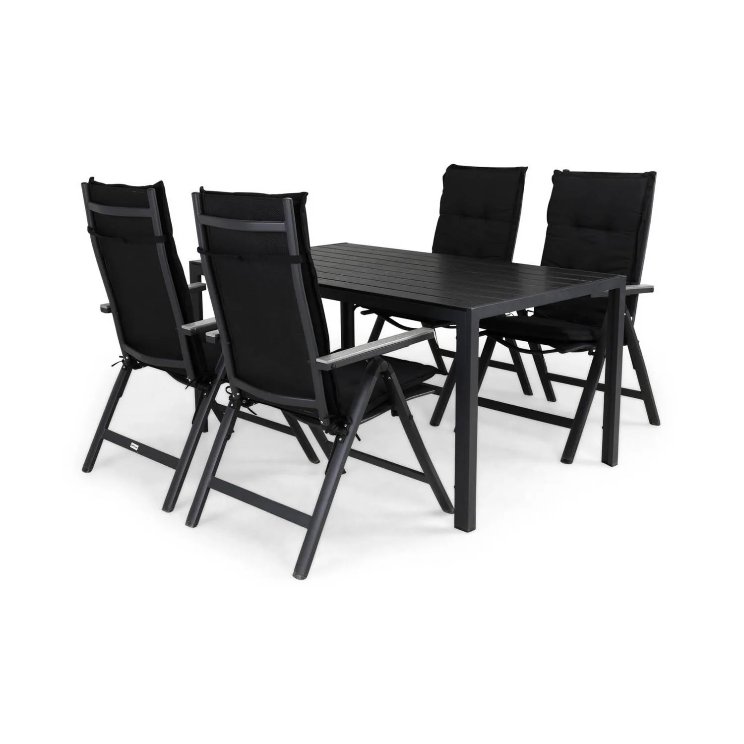 Matgrupp Comfort Garden Tunis Matgrupp Utomhus 150x90 med 4 Monaco Light Positionsstol m Dyna