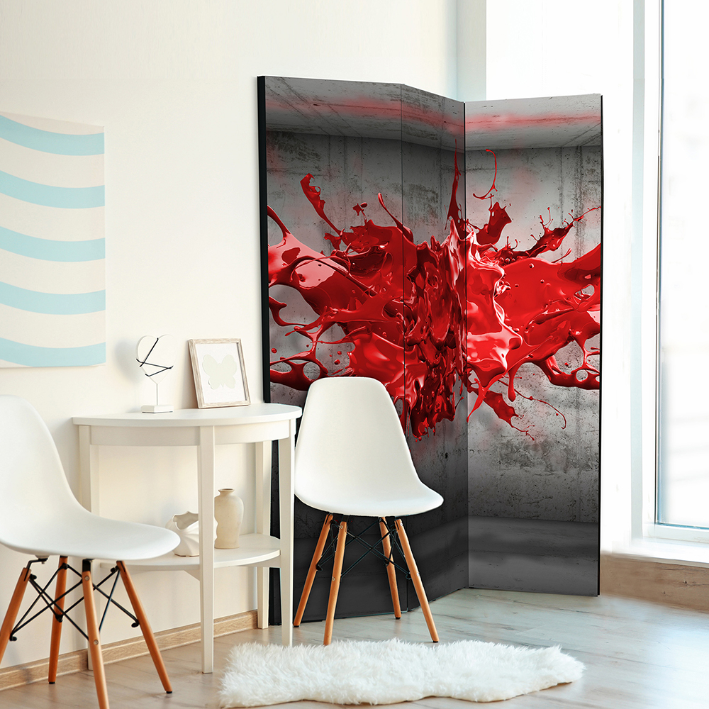 Rumsavdelare Arkiio Red Ink Blot 135x172 cm