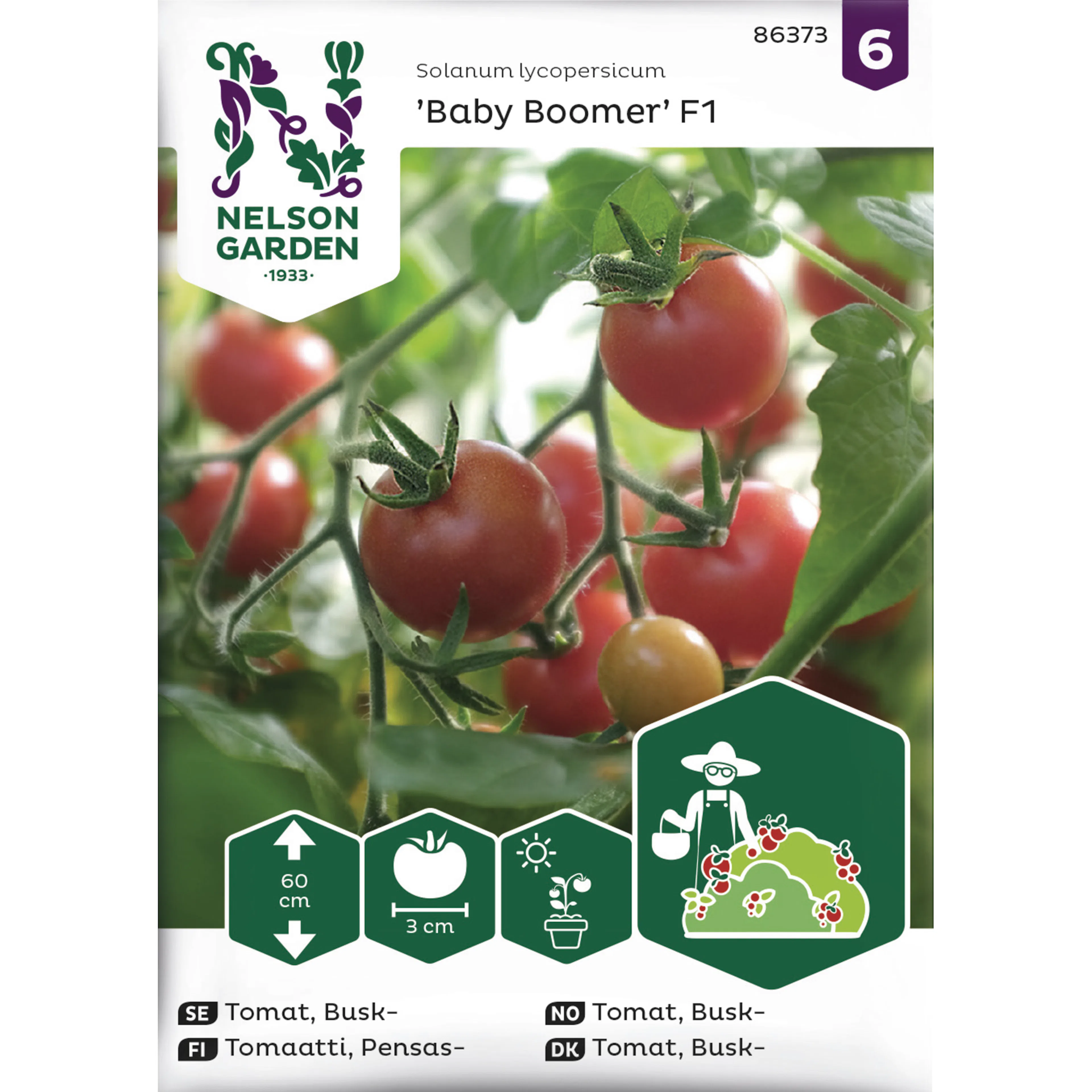 Frö Nelson Garden Tomat Baby Boomer F1 Busktomat