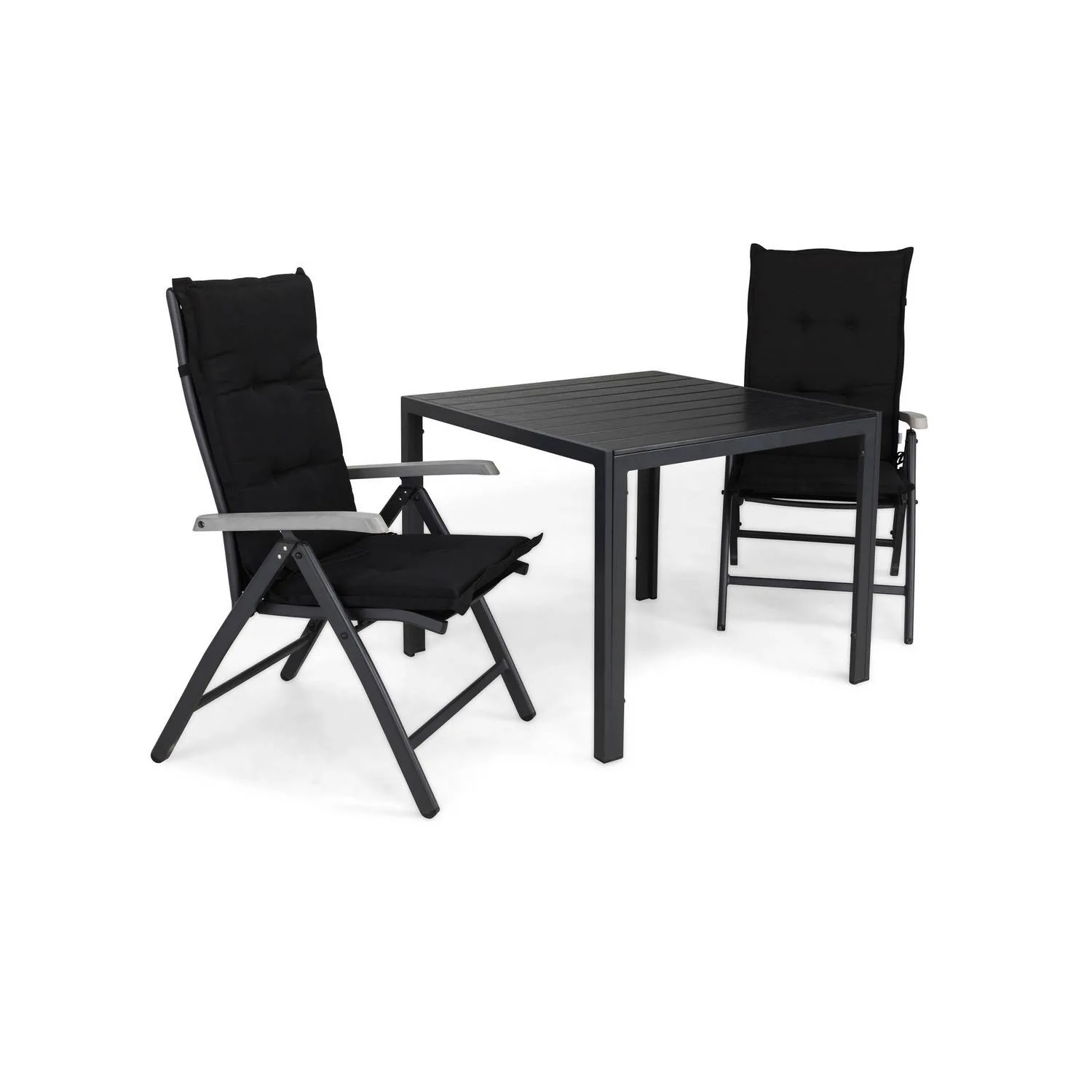 Matgrupp Comfort Garden Tunis Matgrupp Utomhus 90x90 med 2 Monaco Lyx Positionsstol m Dyna