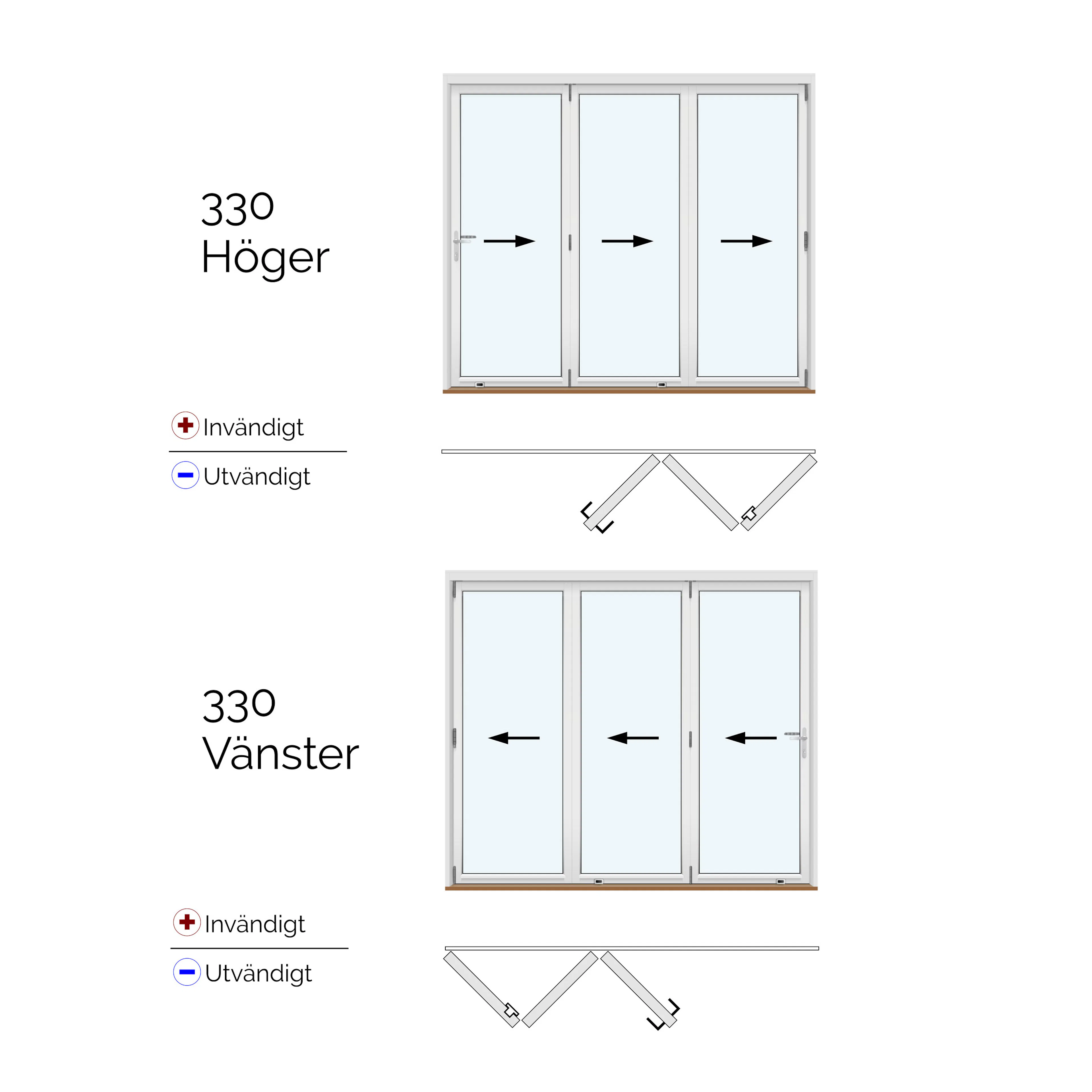 Vikdörr Vilenta Idre Trä 3-Delat