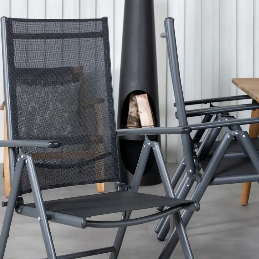 Matgrupp Venture Home Julian Matgrupp Utomhus 210cm med 6 Break Positionsstolar