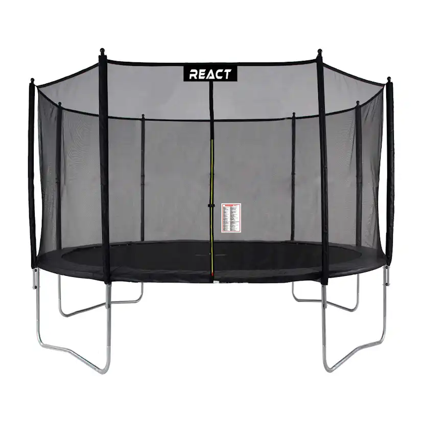 Studsmatta React Studsmatta med Skyddsnät 427 cm
