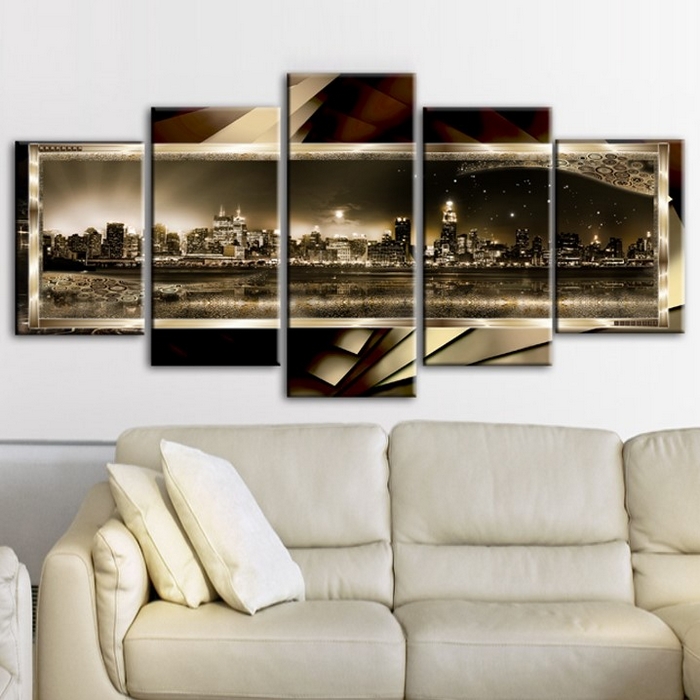 Tavla Arkiio New York Starry Night Sepia