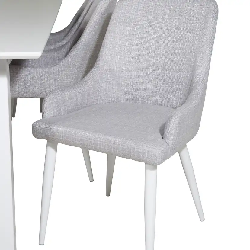 Matgrupp Venture Home Clara med 6 Plake Fåtöljer Polyestertyg