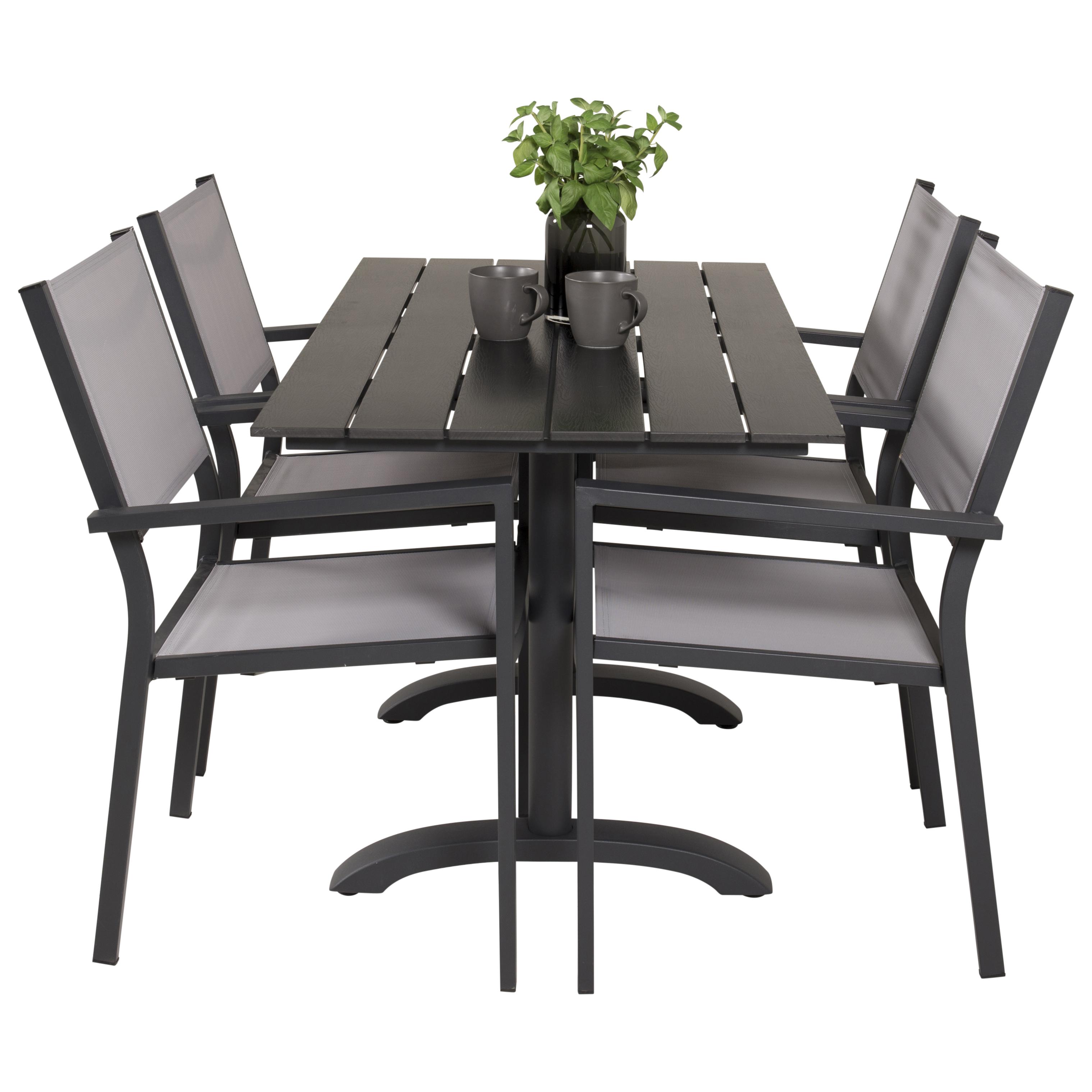 Cafégrupp Venture Home Dolly med 4 Copacabana Matstolar