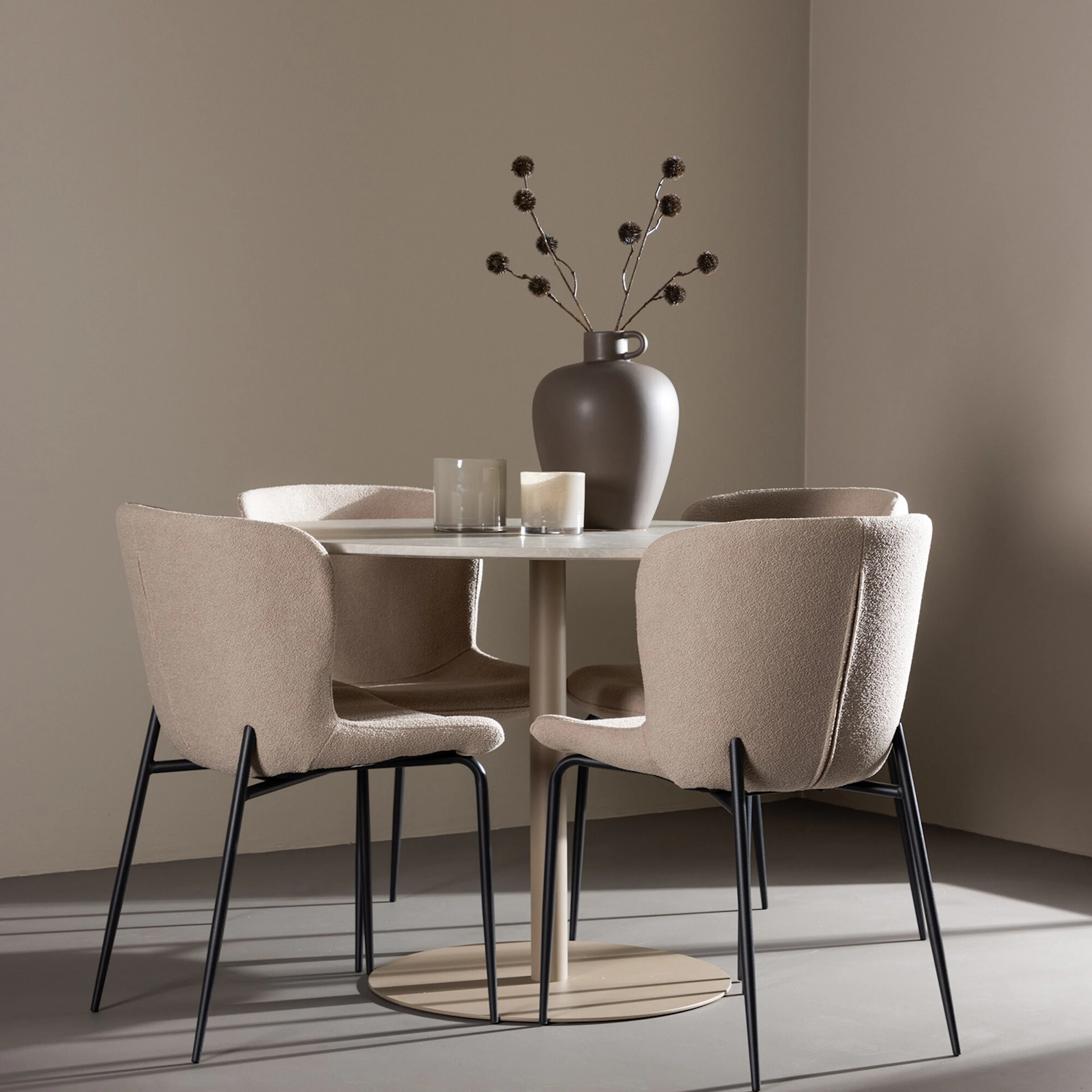 Beige/Vit
