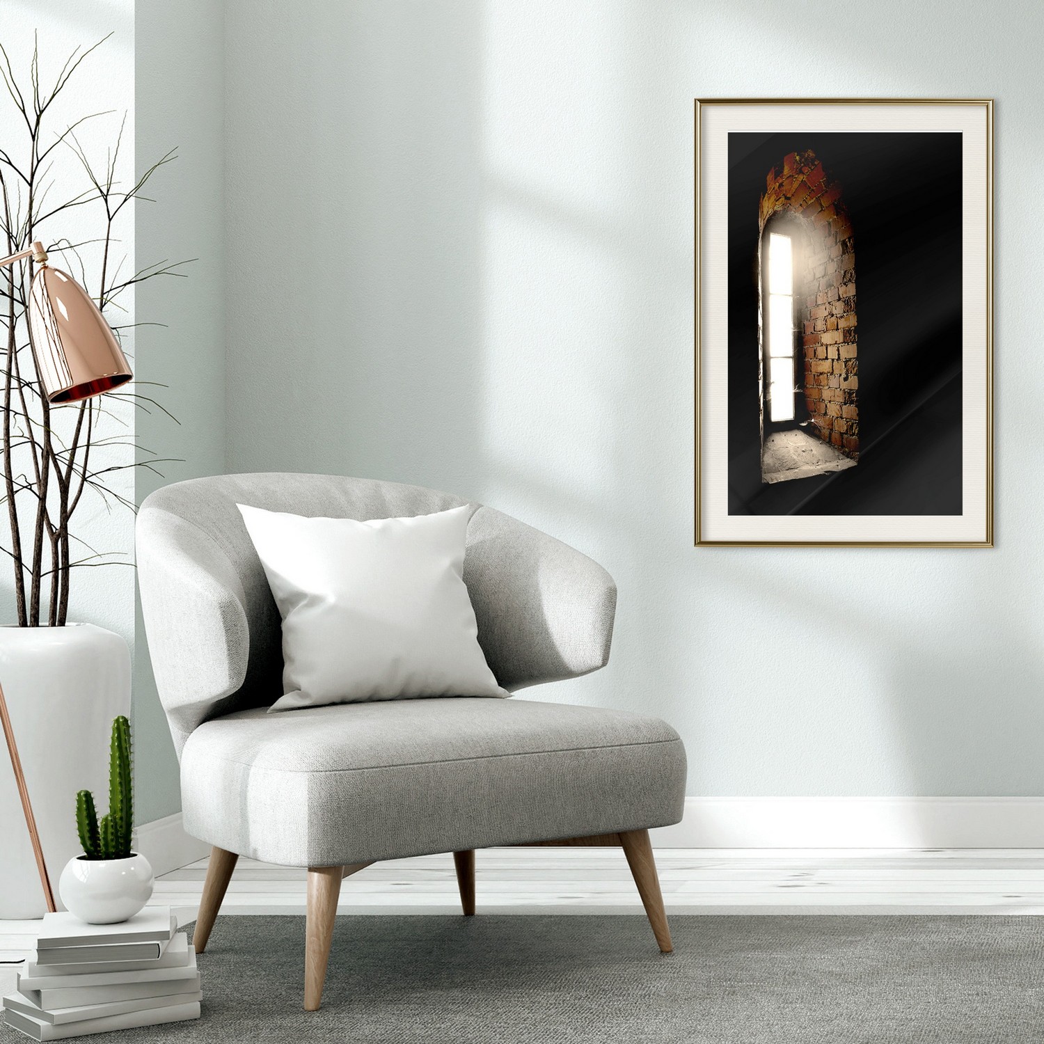 Poster Artgeist Affisch Light in the Wall