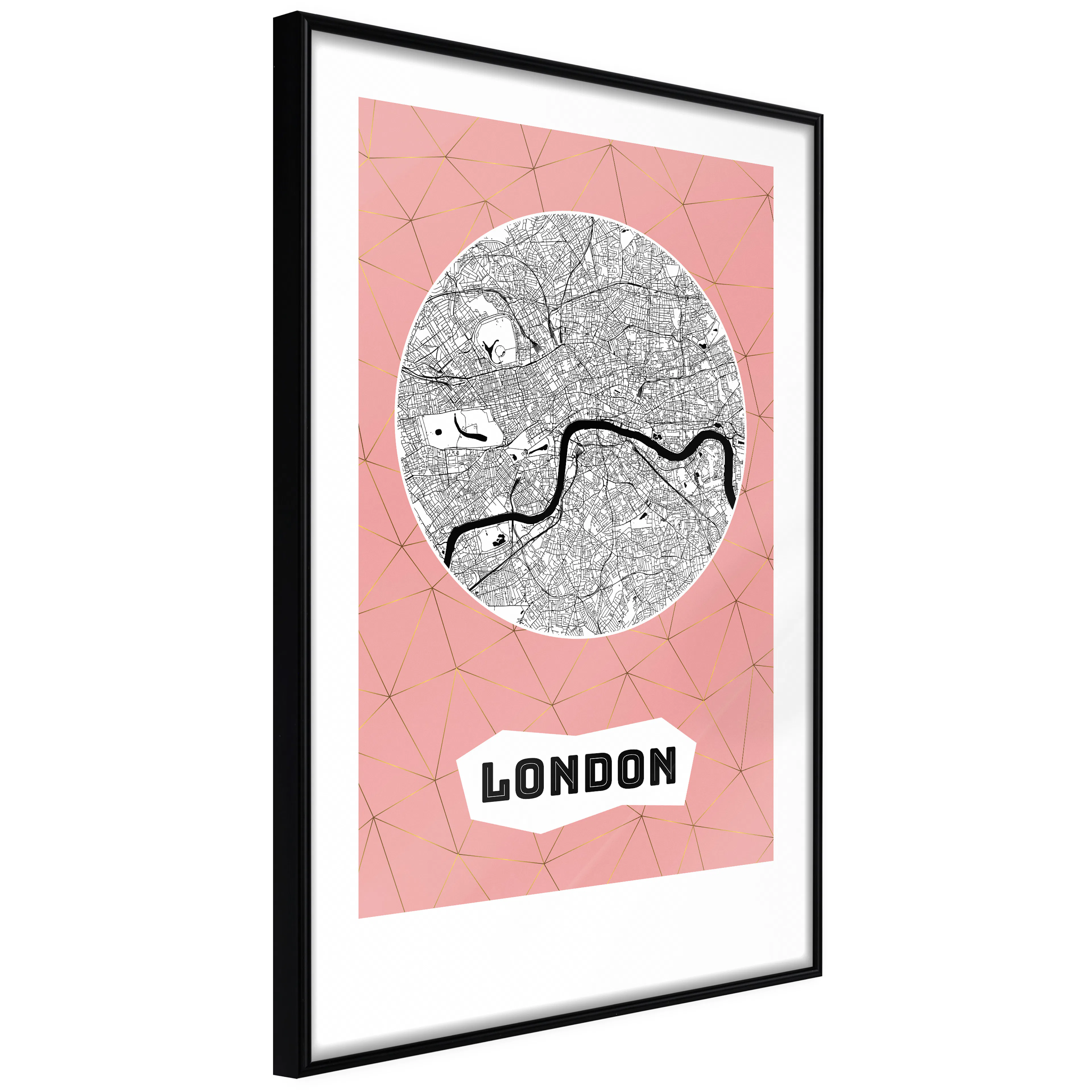 Affisch - Central London [Poster] 20x30 Svart ram, 20x30 cm