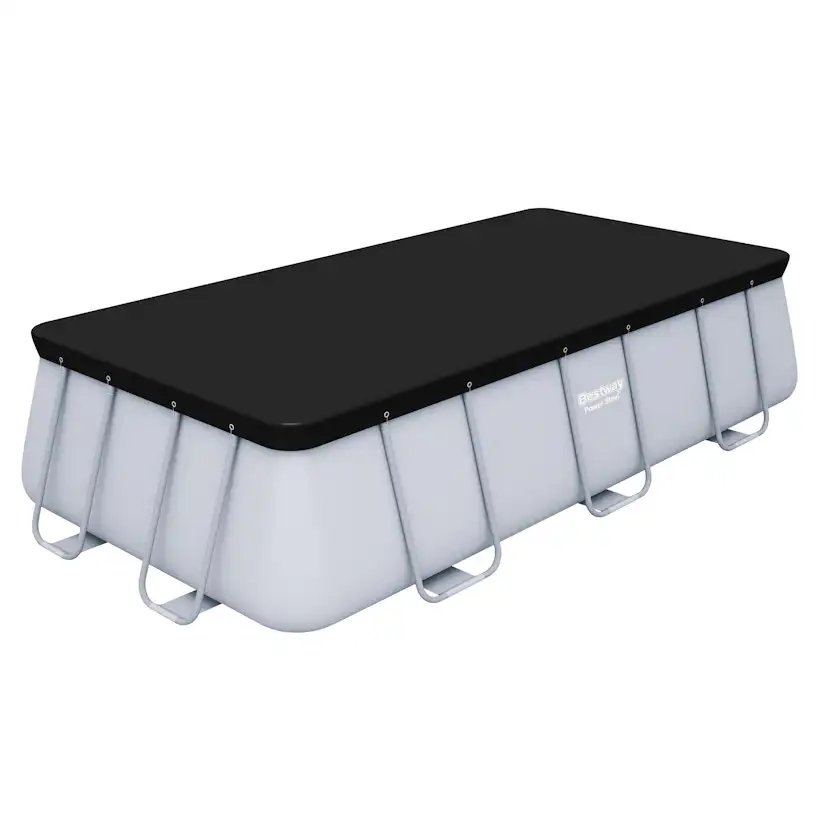 Poolöverdrag Bestway Flowclear PVC Svart 4,12 x 2,01 m Poolskydd