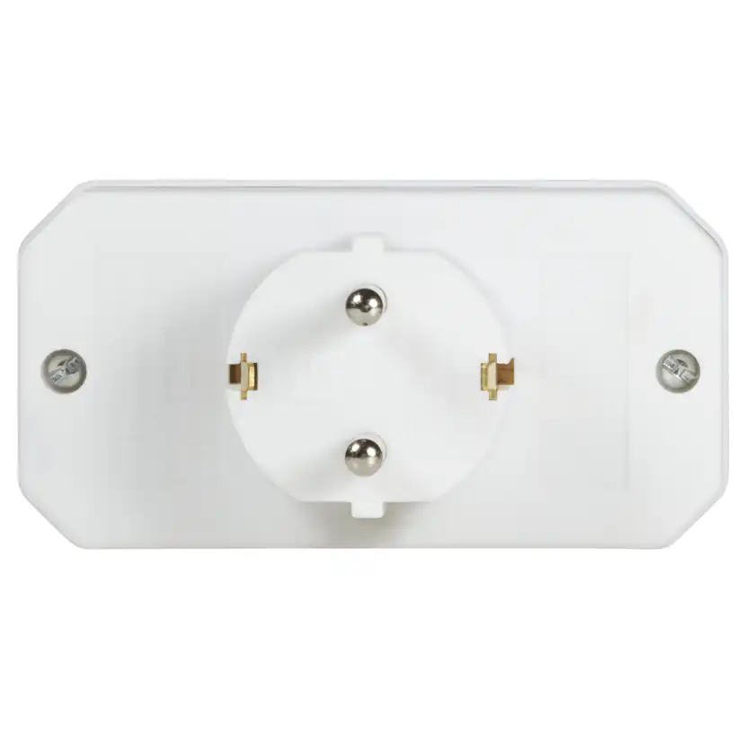 Grenuttag LogiLink Med 2 st Euro + 1 st Jordad-uttag