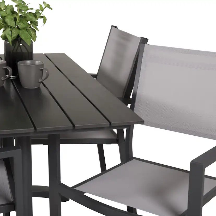 Cafégrupp Venture Home Dolly med 4 Copacabana Matstolar