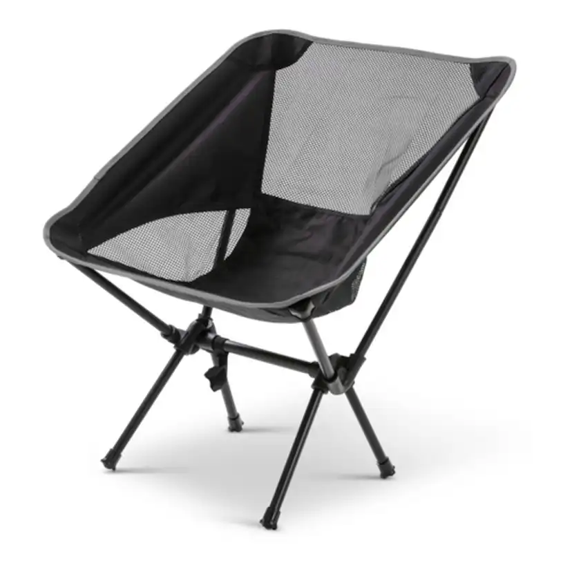 Campingstol Briv Svart Hopfällbar Med Väska