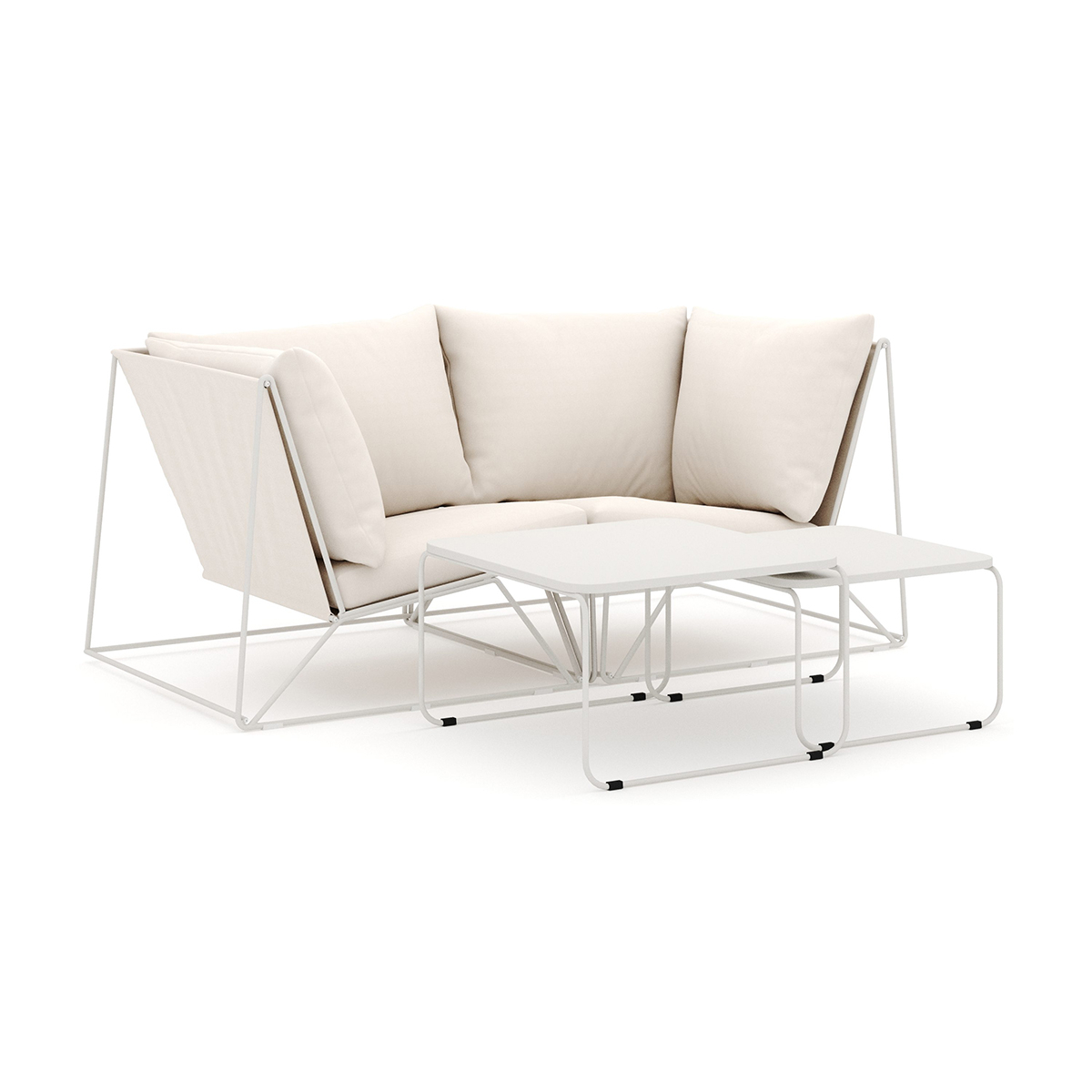 Usteryd Rak soffa 2 sits Beige/Beige