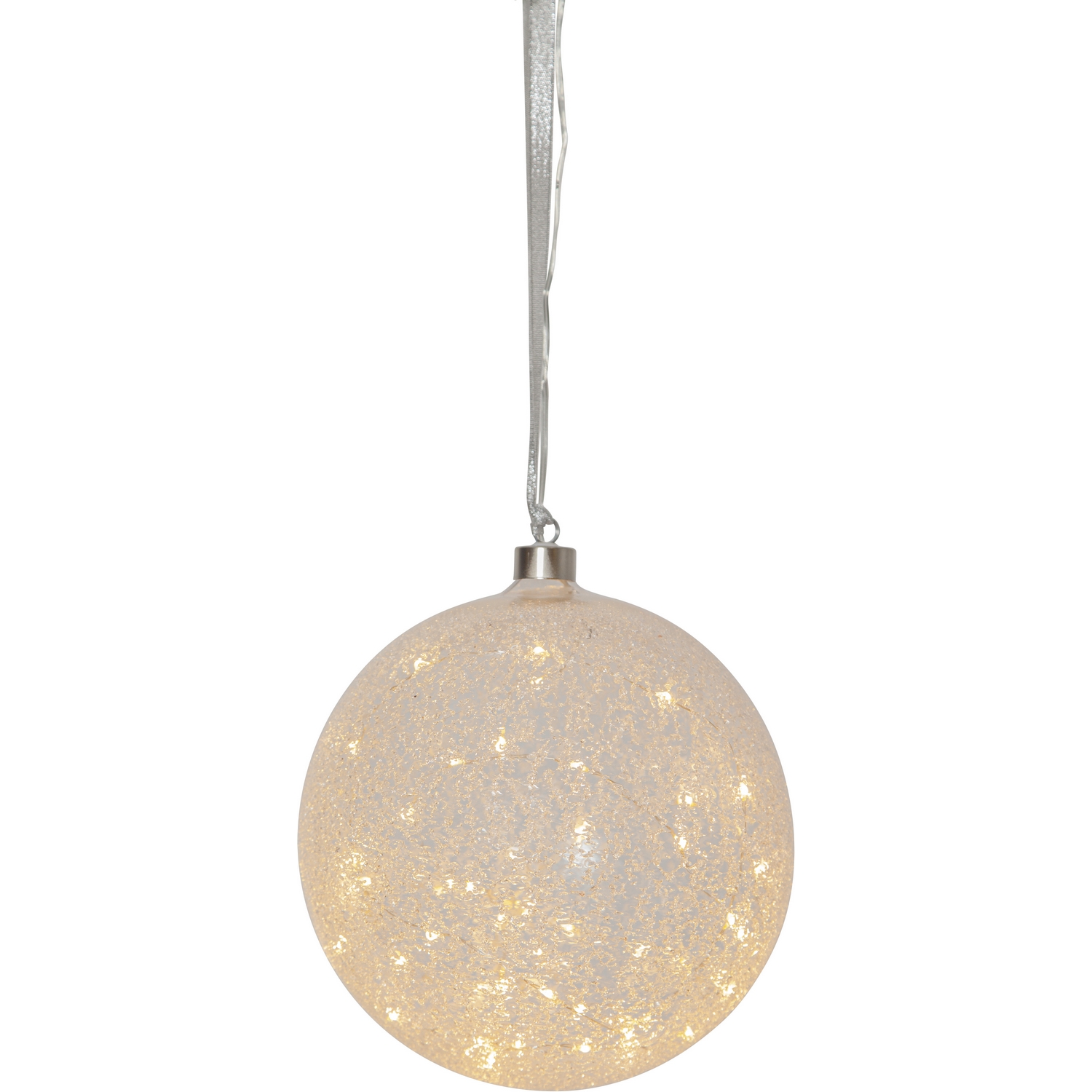 Glass ball snow, 20cm, 50L, ww, LV Höjd: 210 mm