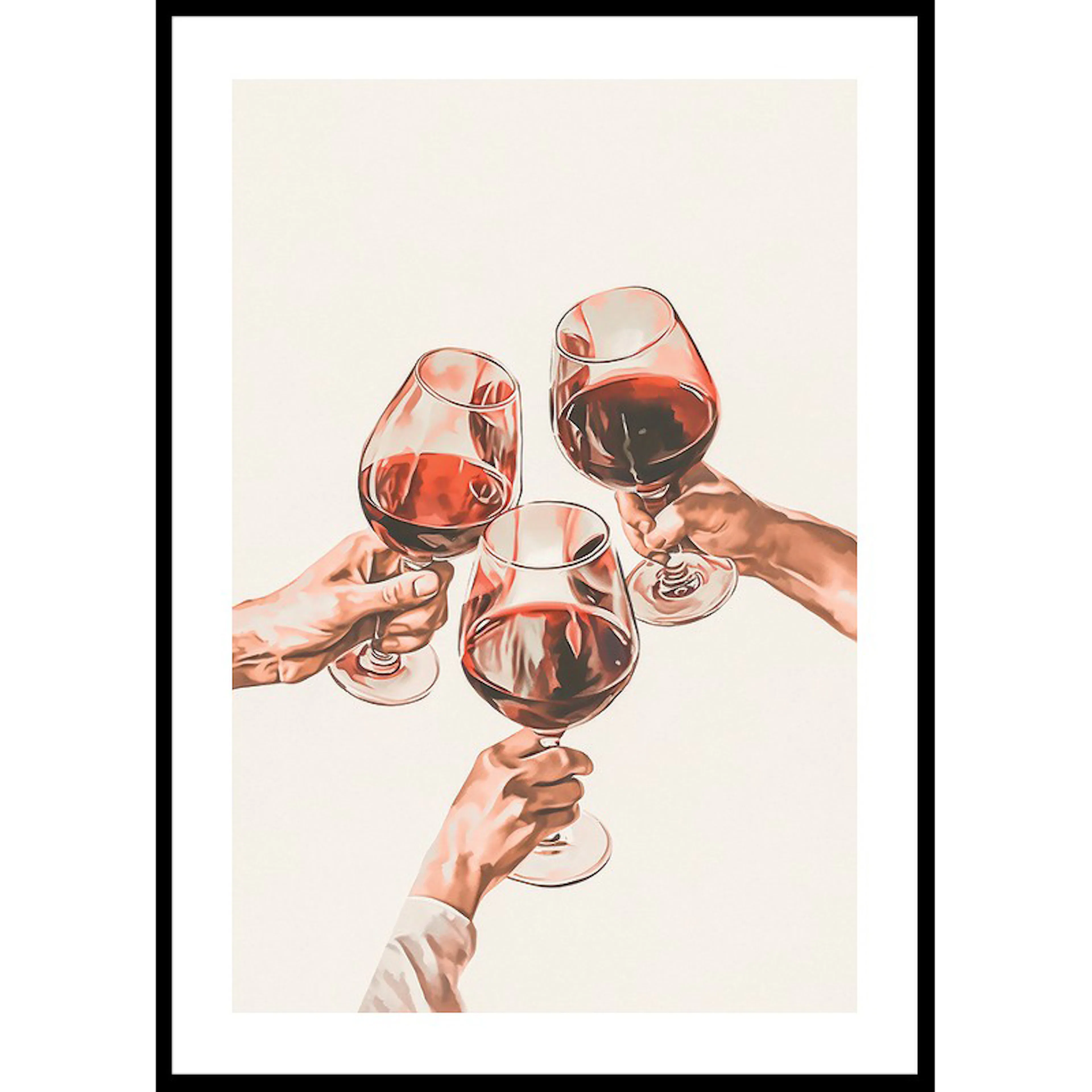 Poster Gallerix Wine Toast Among Friends