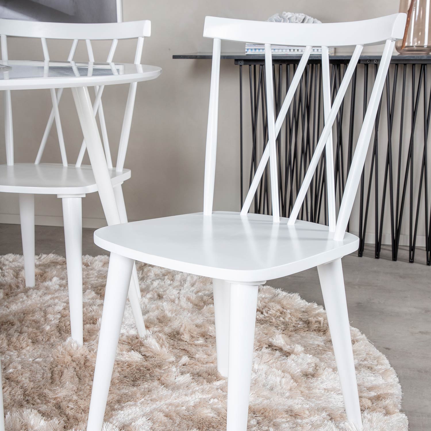 Matgrupp Venture Home Plake med 4 Laura Stolar Polyestertyg Runt