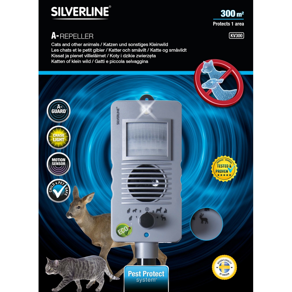 Avskräckare Silverline Katt och Vilt Kv300