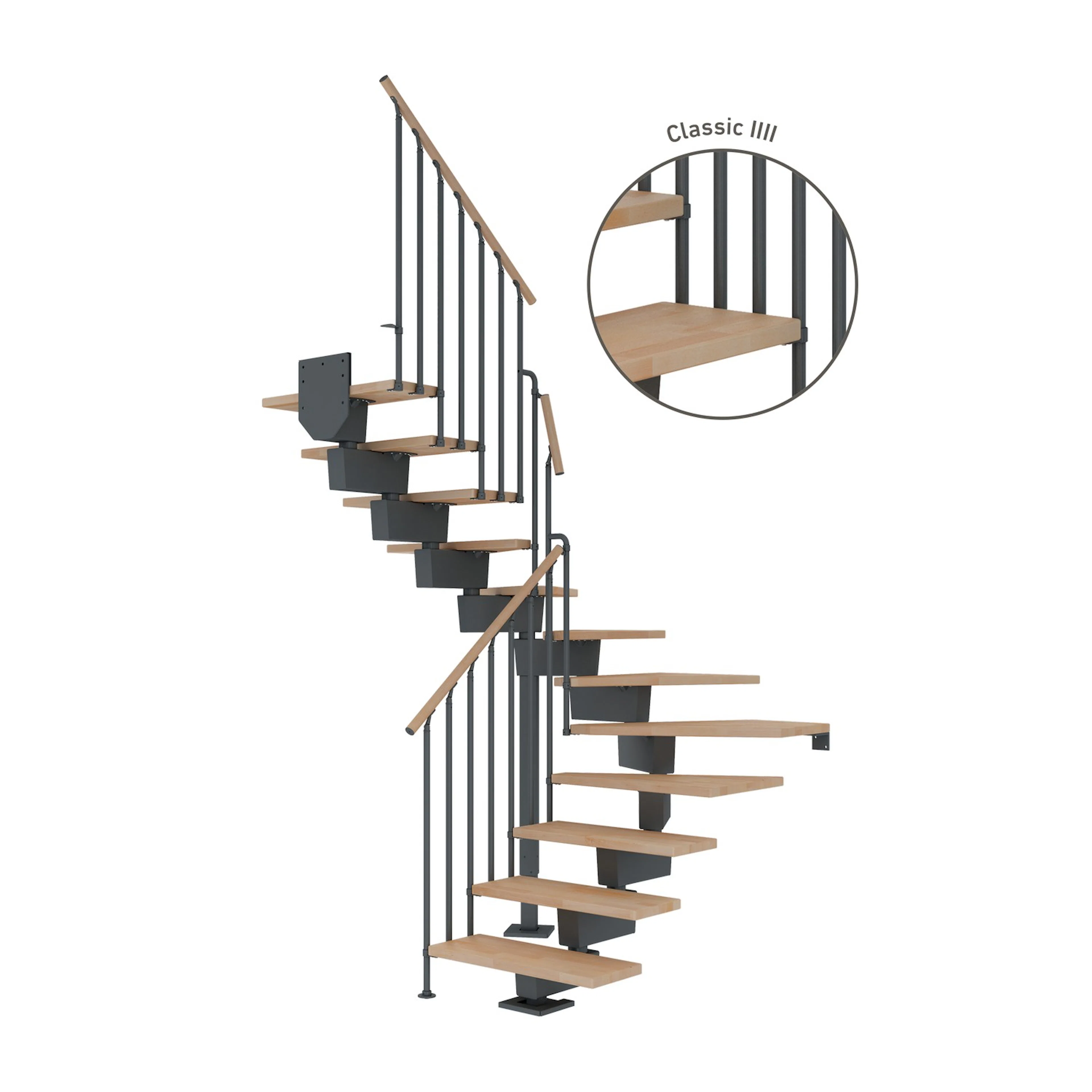 Vinkeltrappa Dolle Dubai Bok Oljad 1/2 Classic IIII