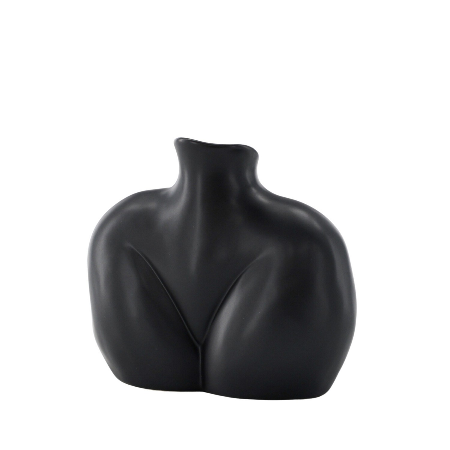 Harvey Vase - Matte Black - 17*10*15Hcm Svart