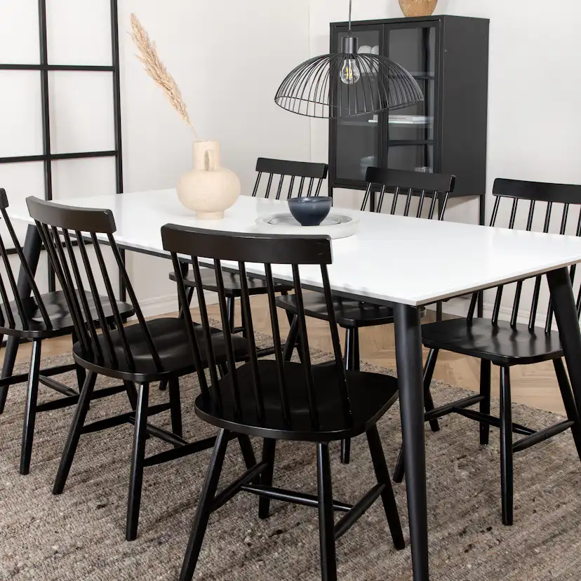 Matgrupp Venture Home Jolie med 6 Lena Windsor Stolar