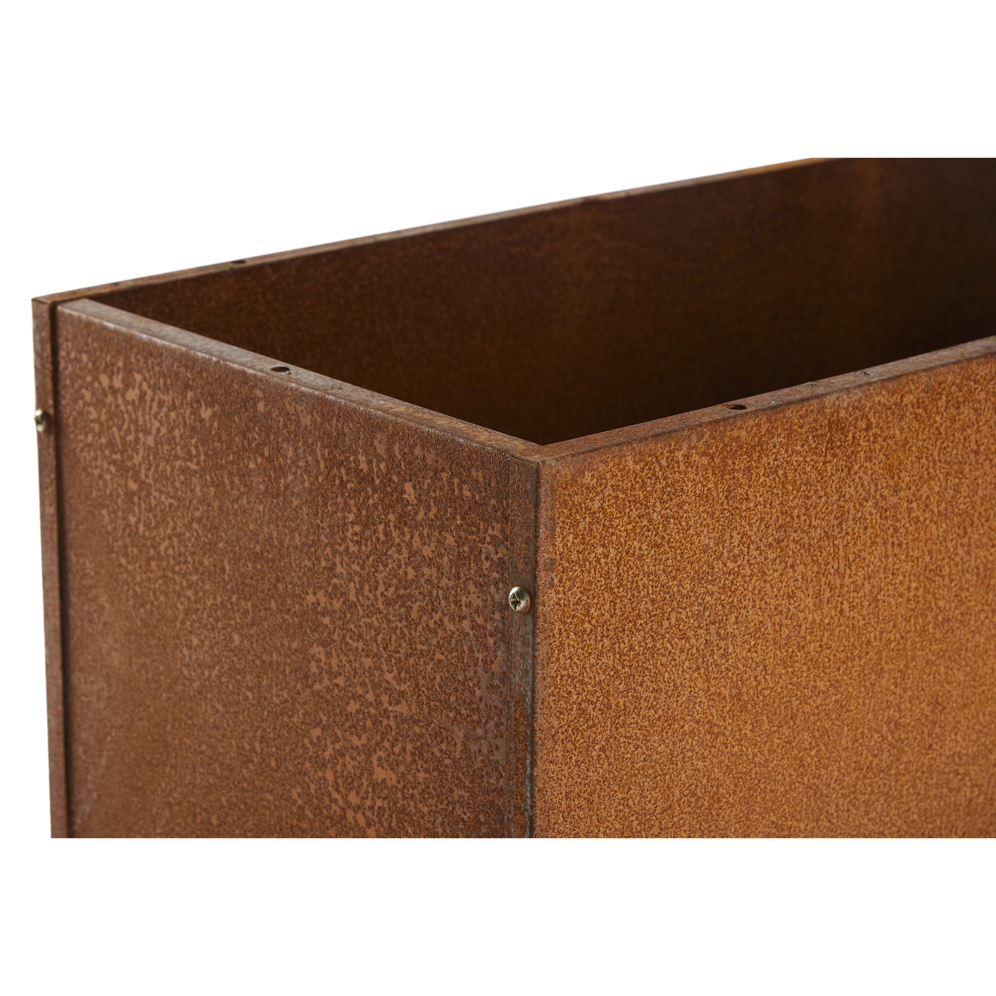 Blomlåda Grouw Fyrkantig Rostig 80X30X30 cm